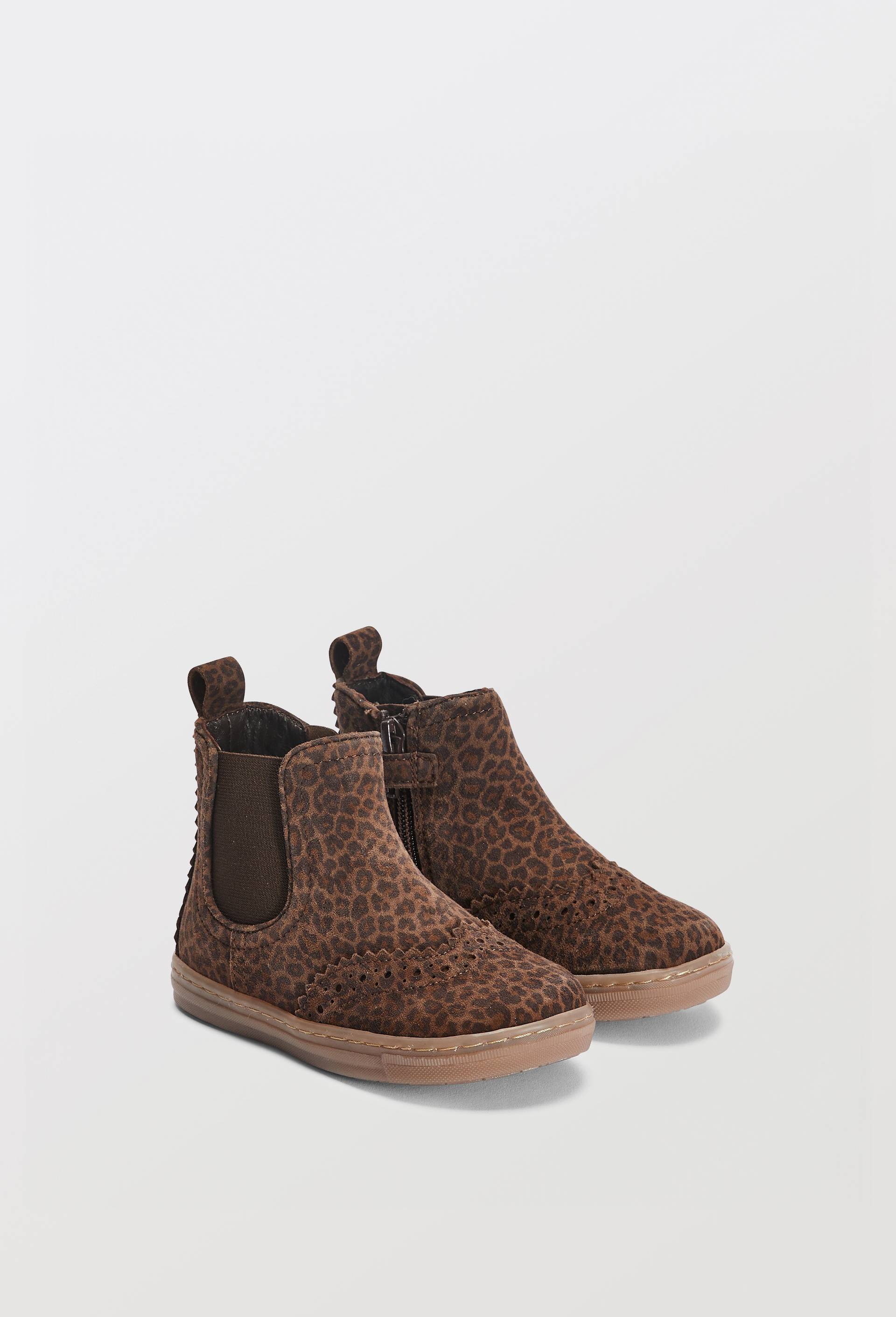 Bottines chelsea en cuir responsable, Brun fonc&eacute;, large image number 0.0