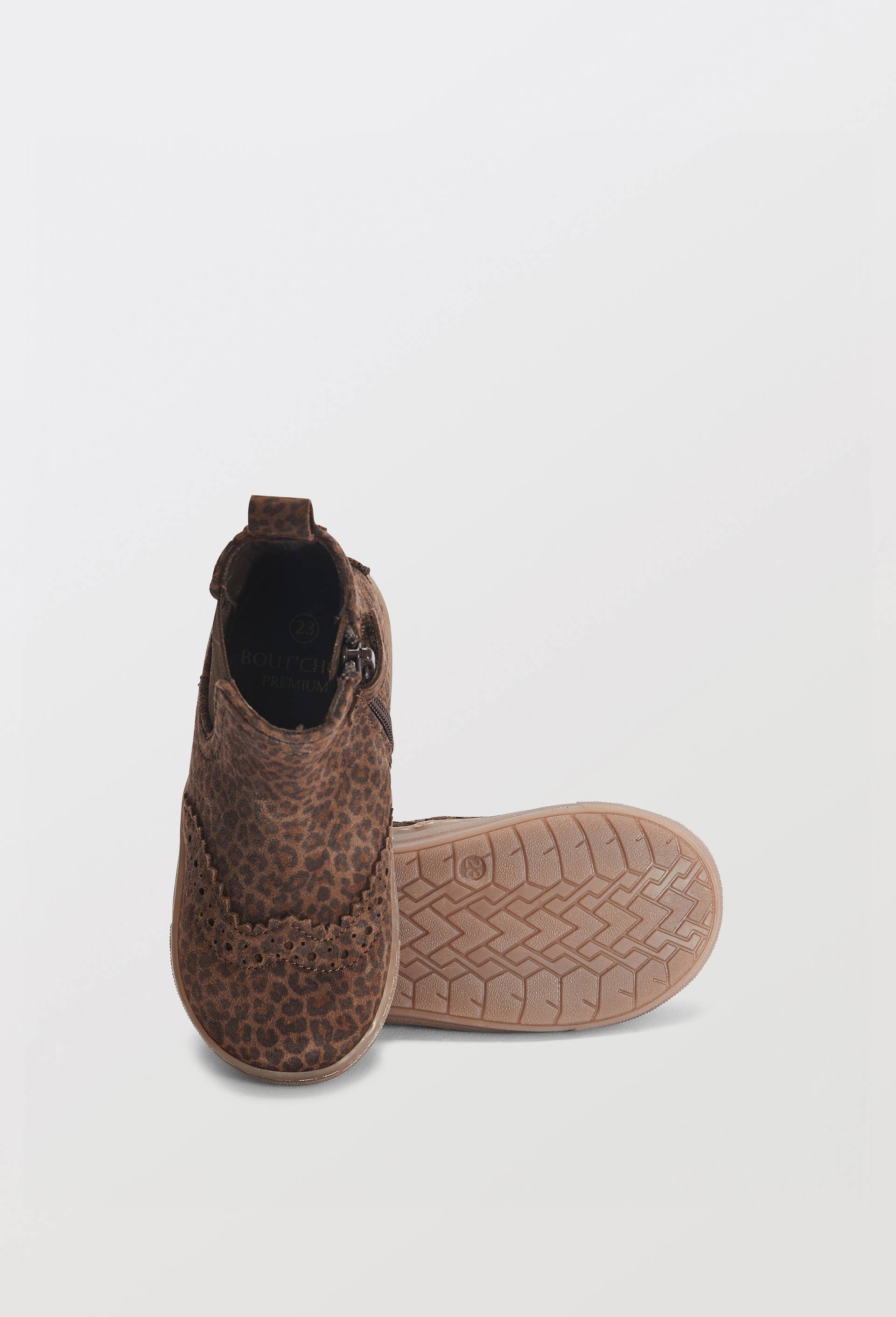 Bottines chelsea en cuir responsable, Brun fonc&eacute;, large image number 2