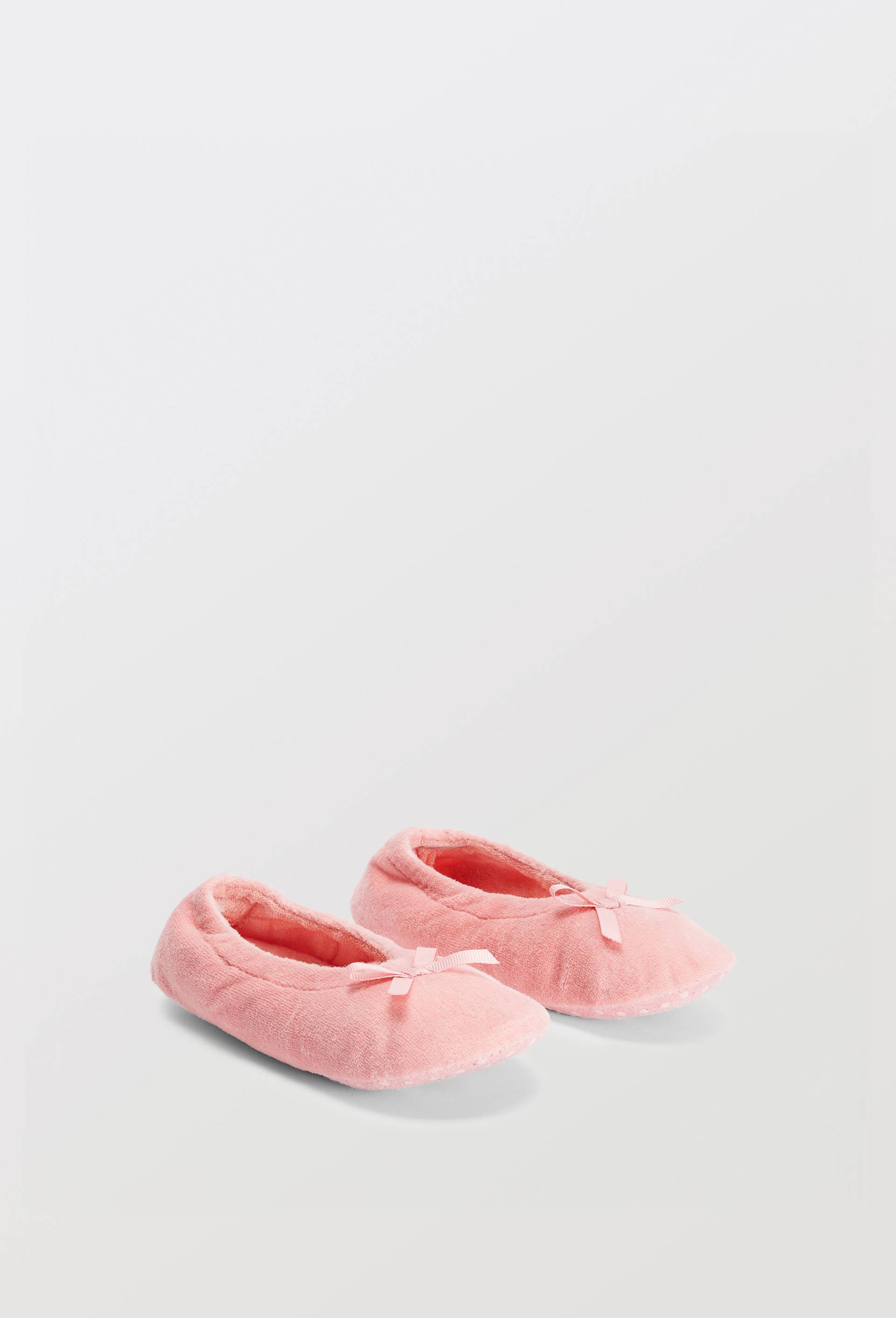 Chaussons ballerine fille uni, Rose, large image number 0.0