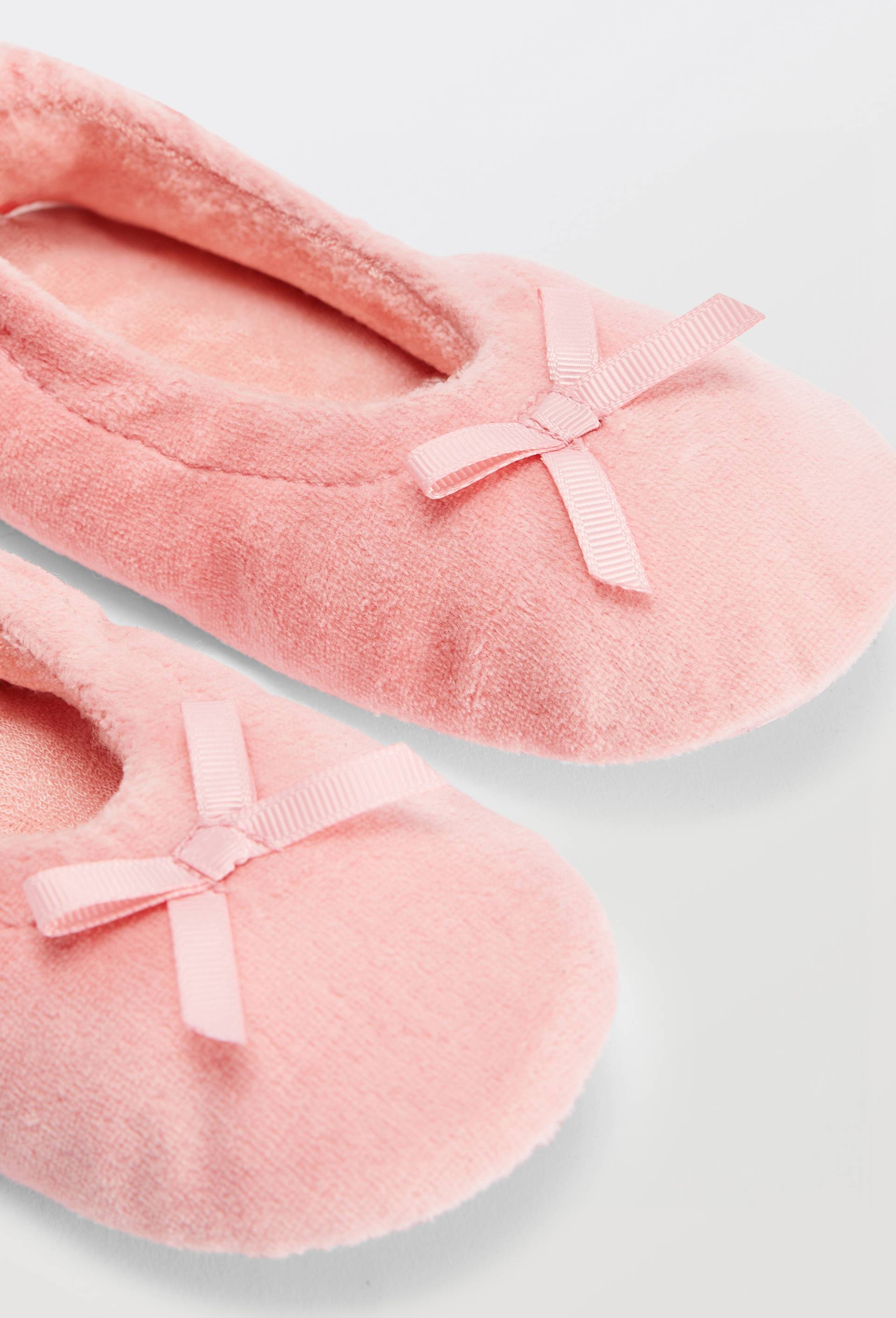 Chaussons ballerine fille uni, Rose, large image number 2.0