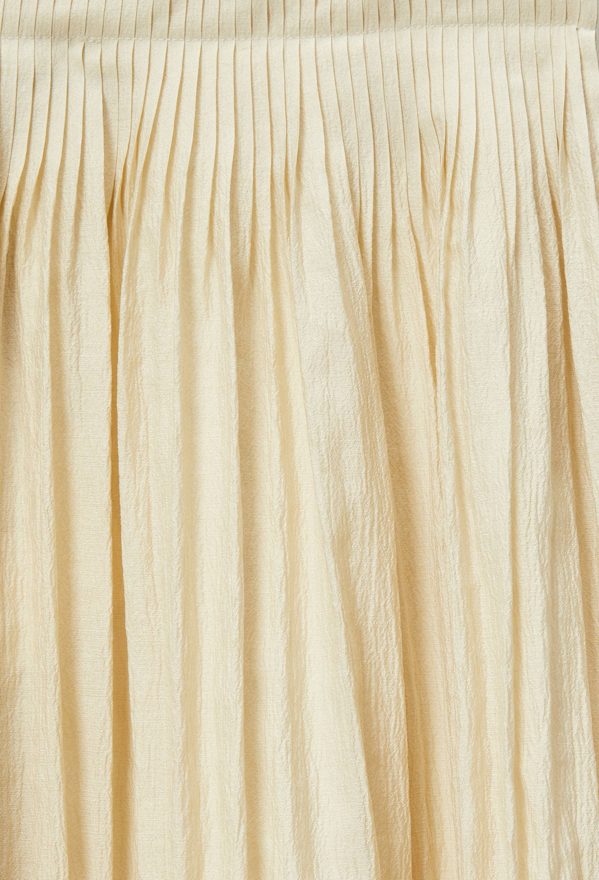 Jupe longue &eacute;vas&eacute;e unie, Beige, large