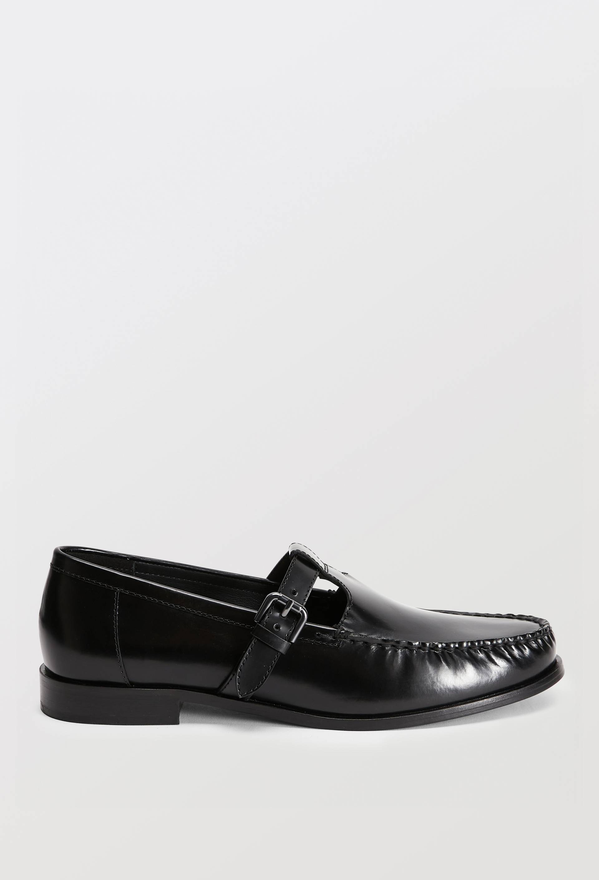Salom&eacute;s en cuir, Noir, large image number 1.0