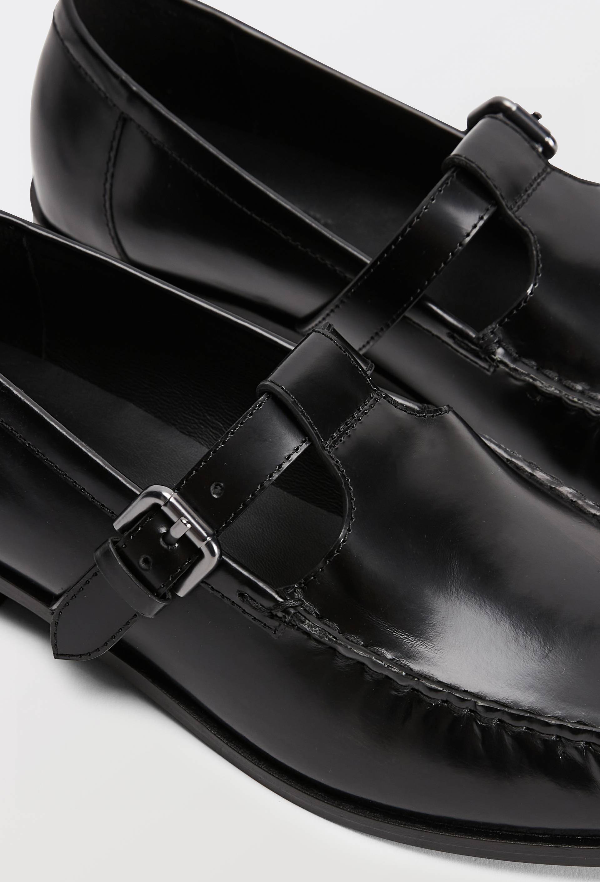 Salom&eacute;s en cuir, Noir, large image number 2.0