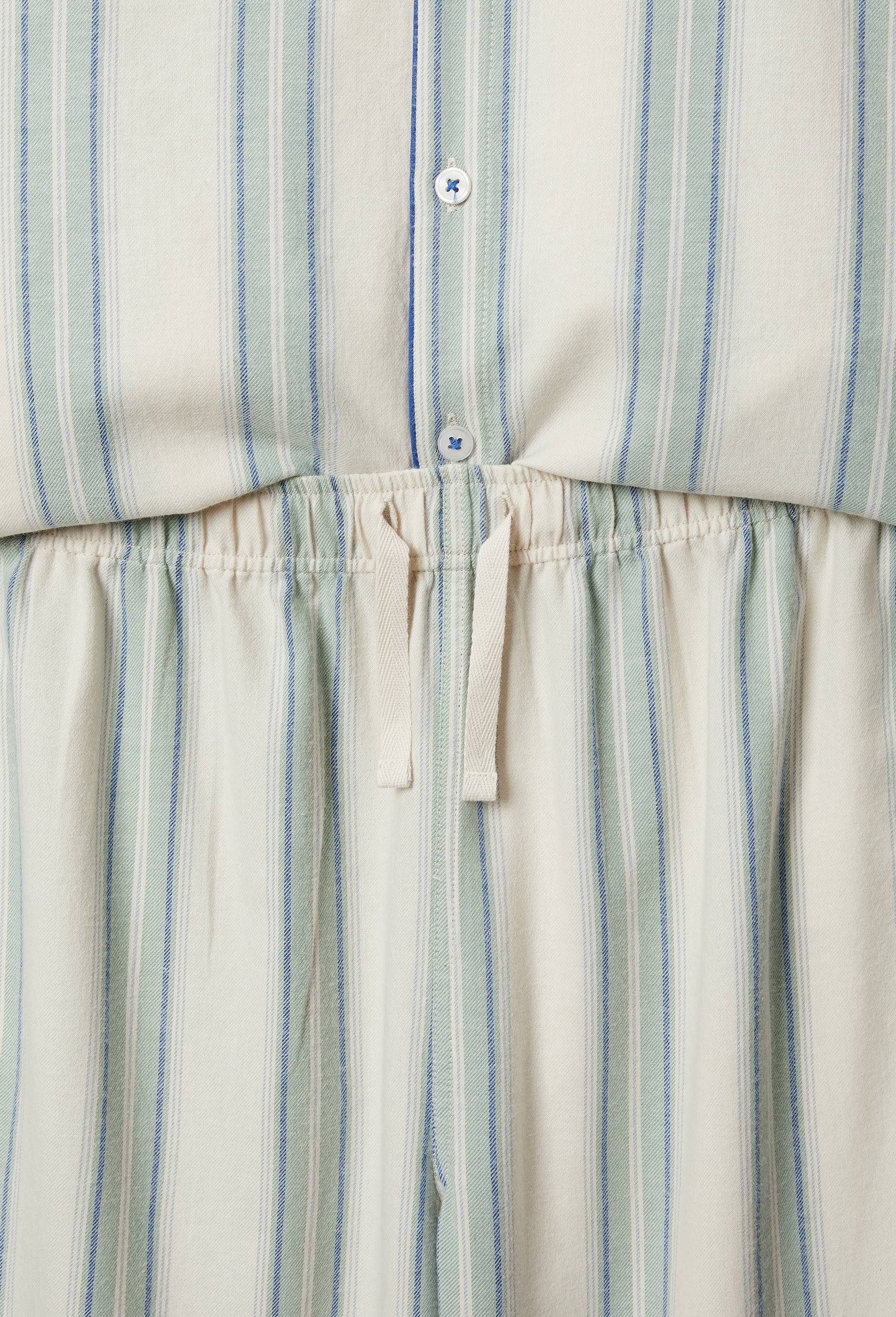 Pyjama chemise manches longues &agrave; carreaux en coton BIO GOTS, Vert, large image number 2.0