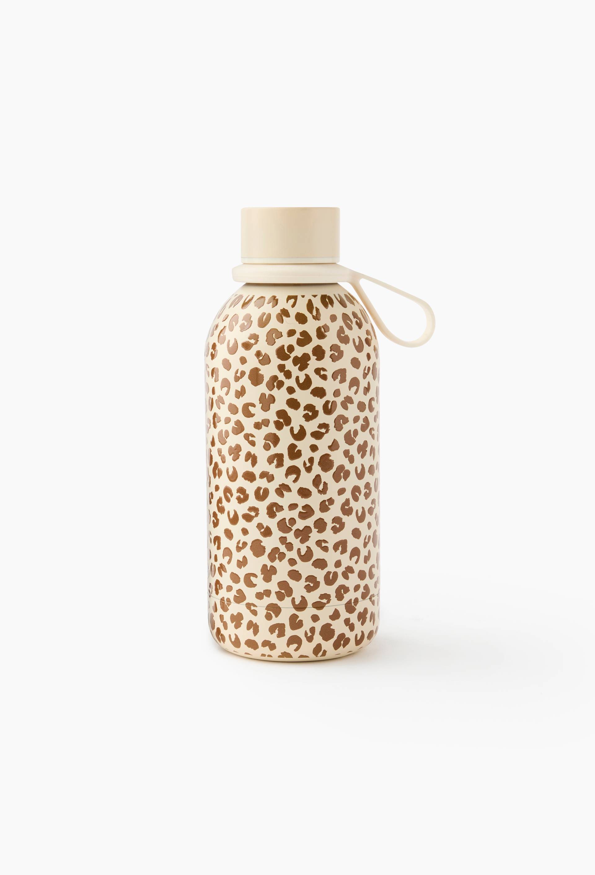 Bouteille isotherme finition imprim&eacute;e, 500ml, Ecru, large image number 0