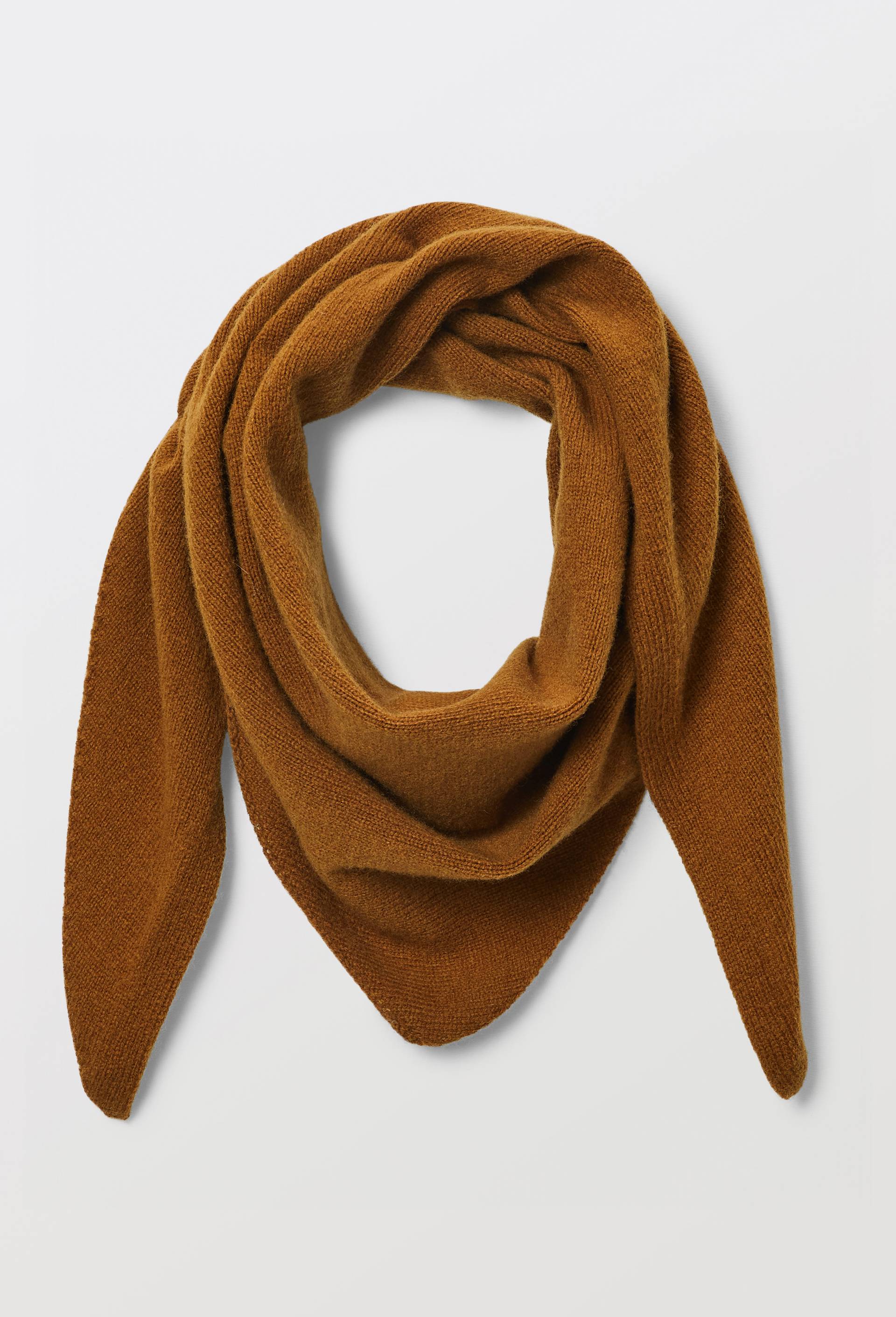 Echarpe triangle en laine, Brun, large image number 3.0