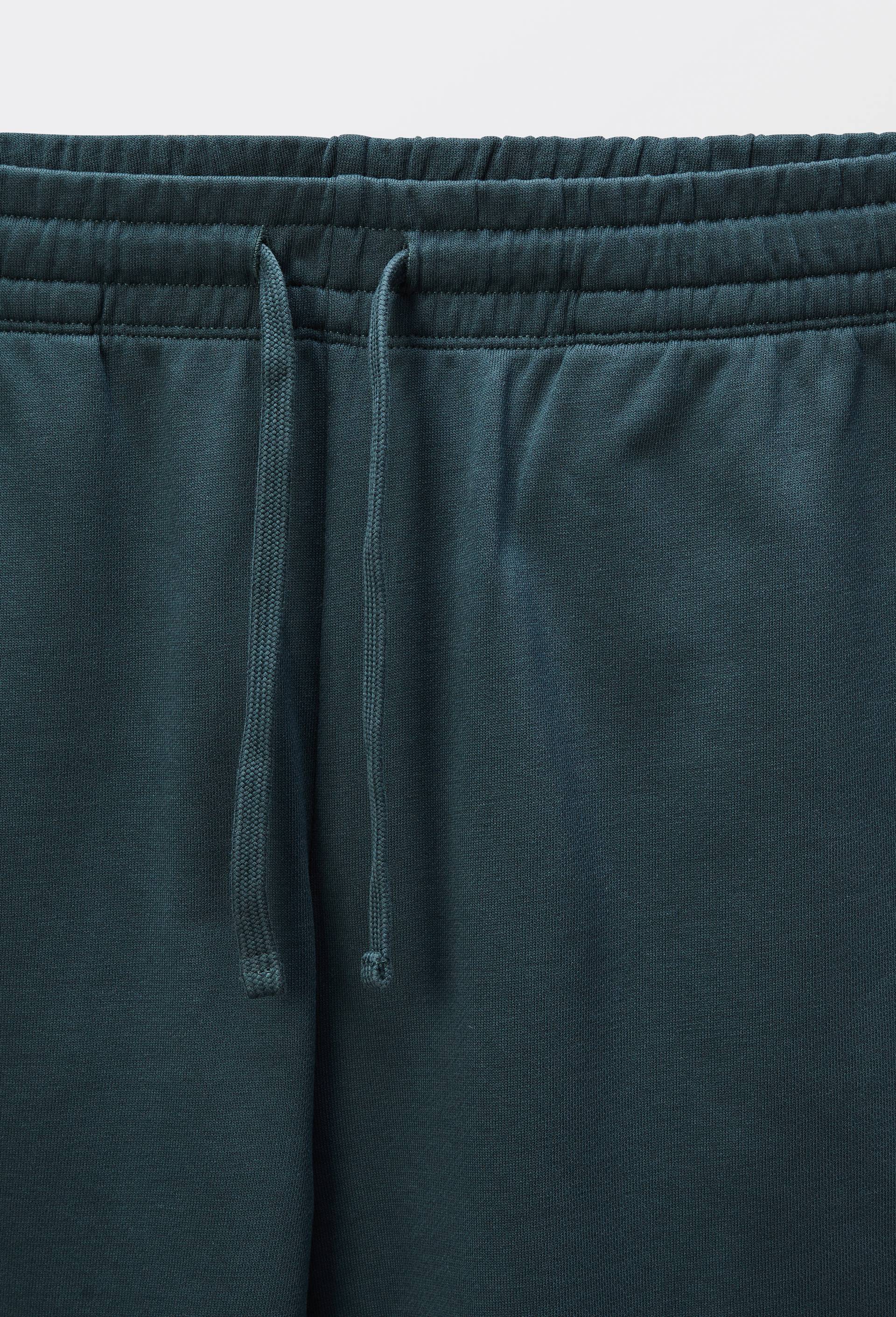 Pantalon molleton en coton BIO GOTS, Vert fonc&eacute;, large image number 4