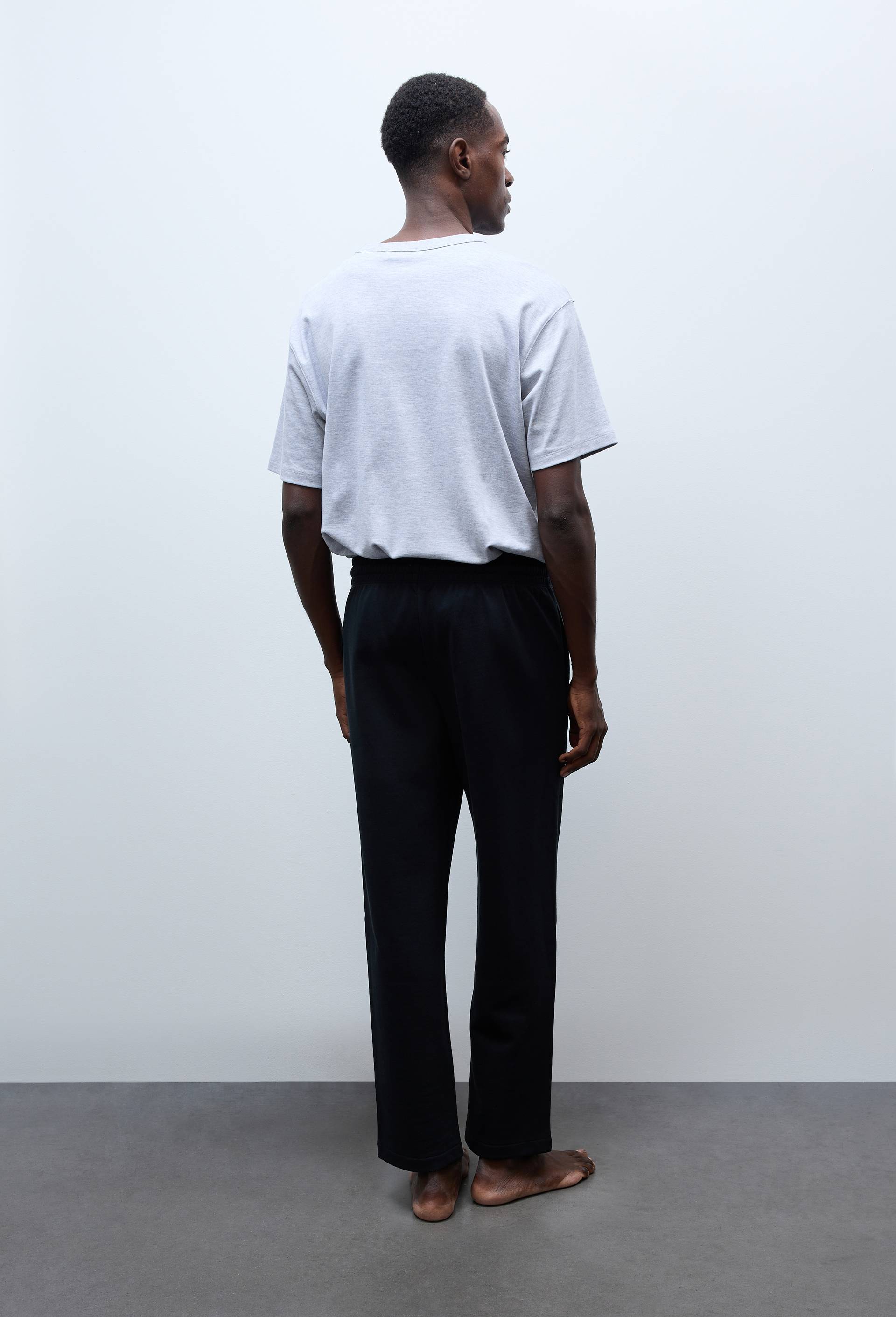 Pantalon molleton en coton BIO GOTS, Noir, large image number 1