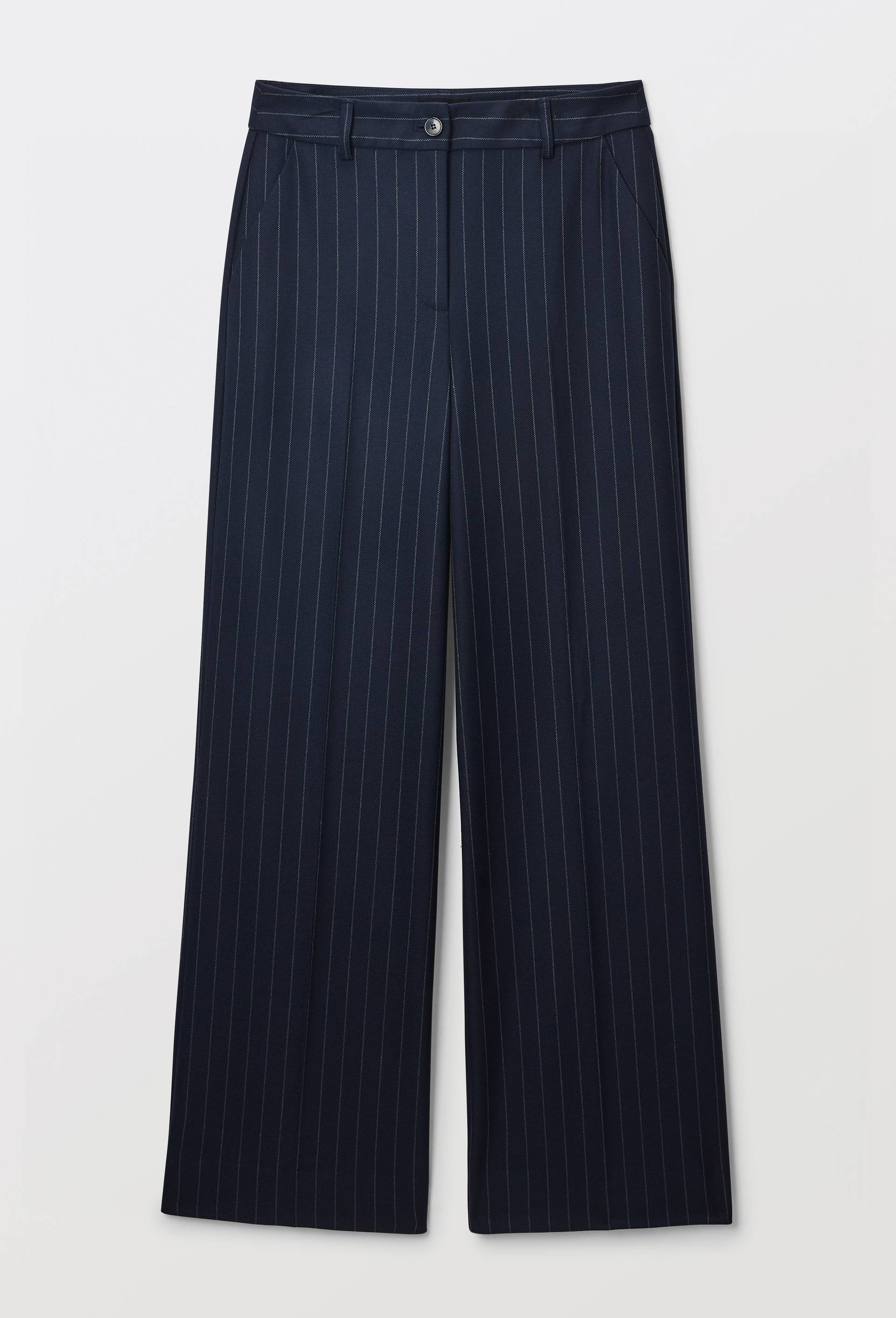 Pantalon large &agrave; rayures, Bleu fonc&eacute;, large image number 2.0