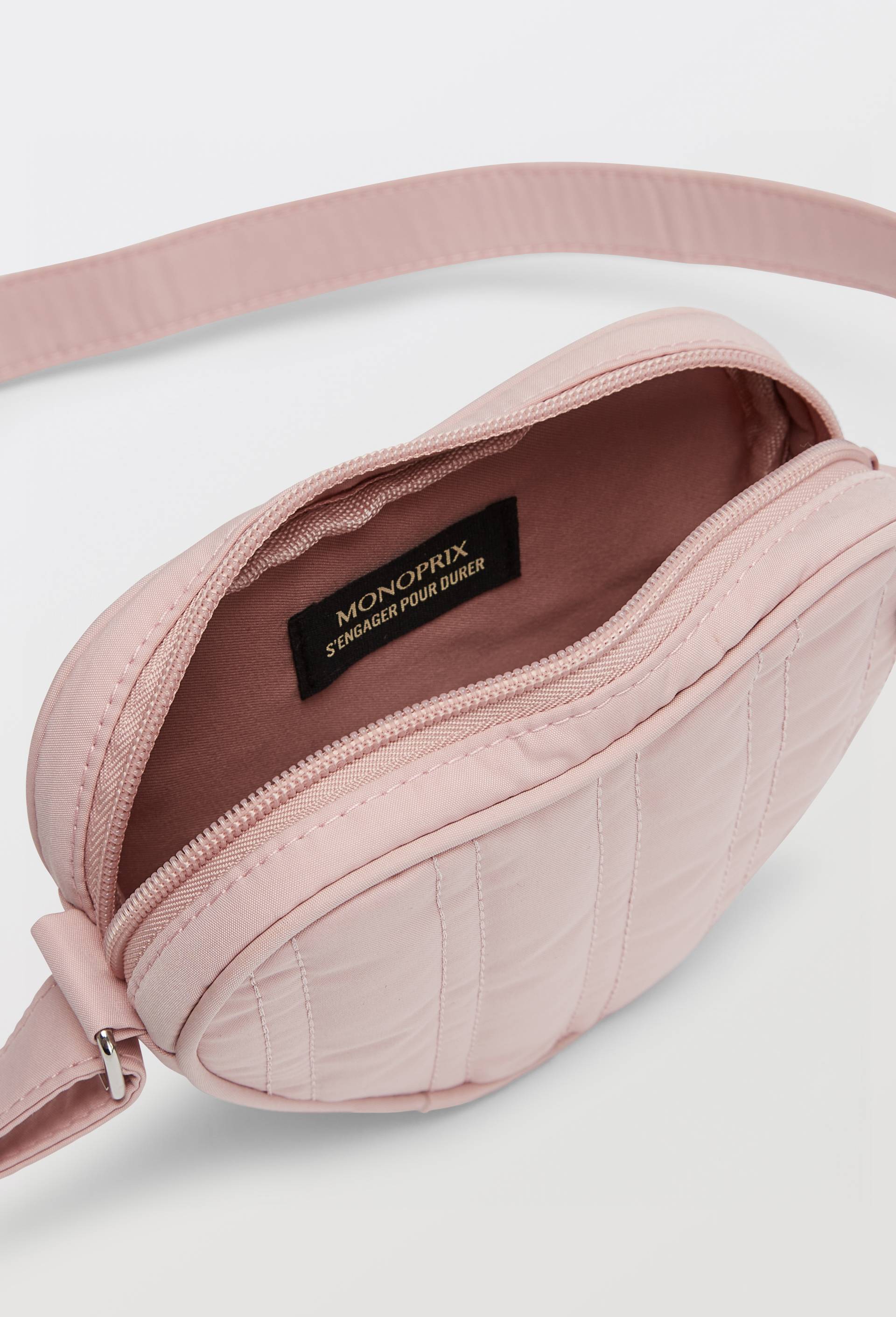 Sac matelass&eacute; en forme de coeur, Rose, large image number 2.0