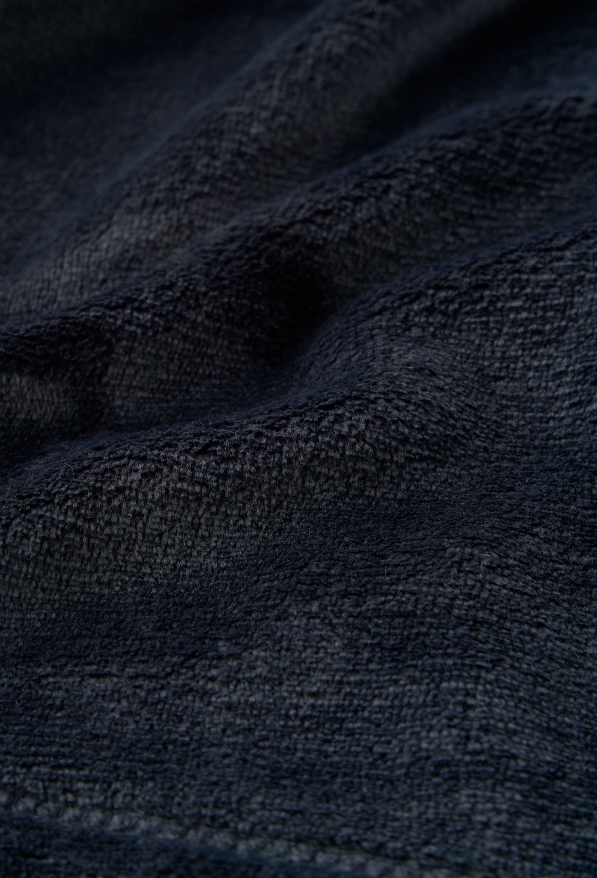 Plaid microfibre uni, polyester recycl&eacute;, Gris fonc&eacute;, large image number 2