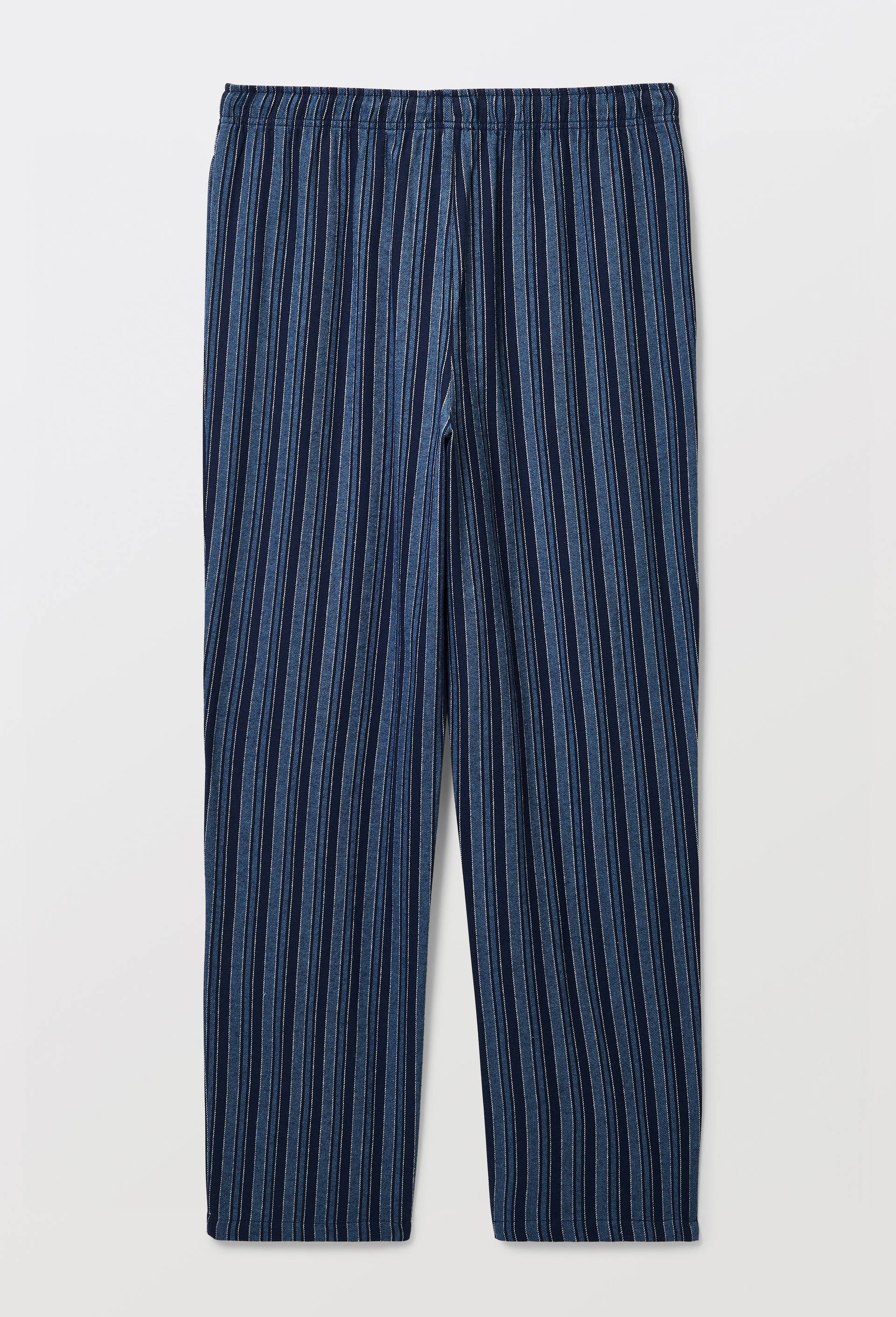 Pantalon en flanelle de coton, Bleu fonc&eacute;, large image number 3