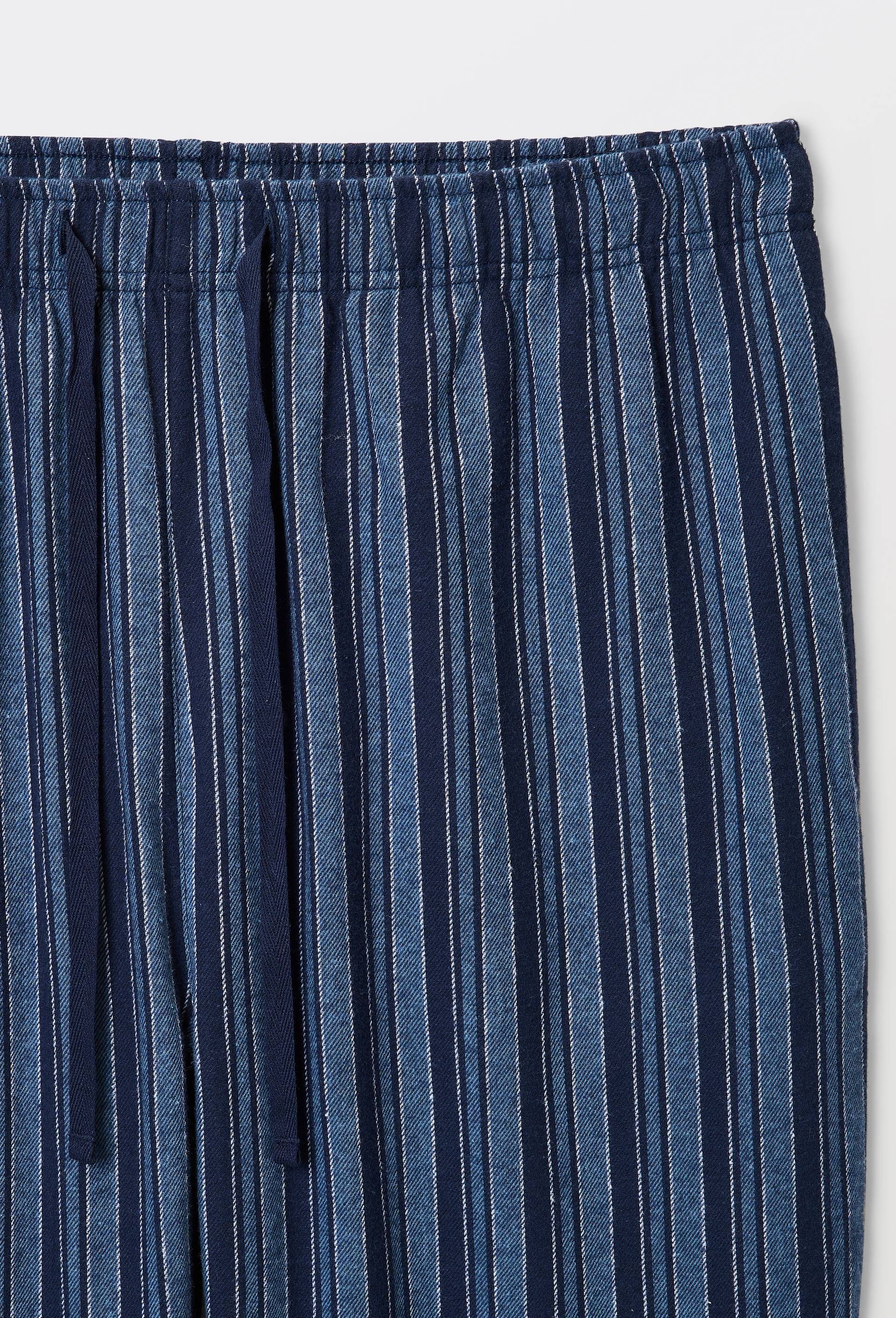 Pantalon en flanelle de coton, Bleu fonc&eacute;, large image number 4.0