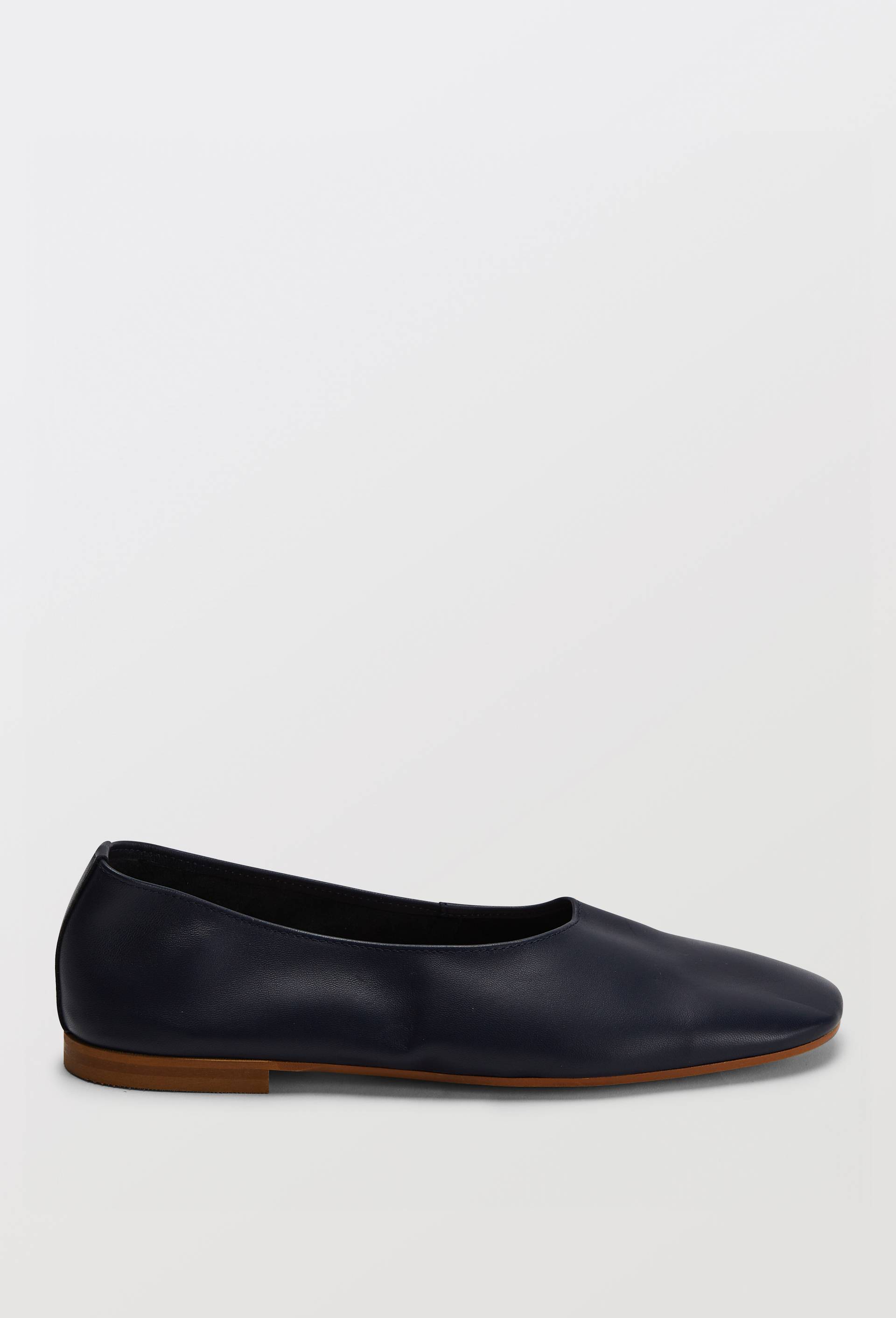 Ballerines en cuir, Bleu fonc&eacute;, large image number 1