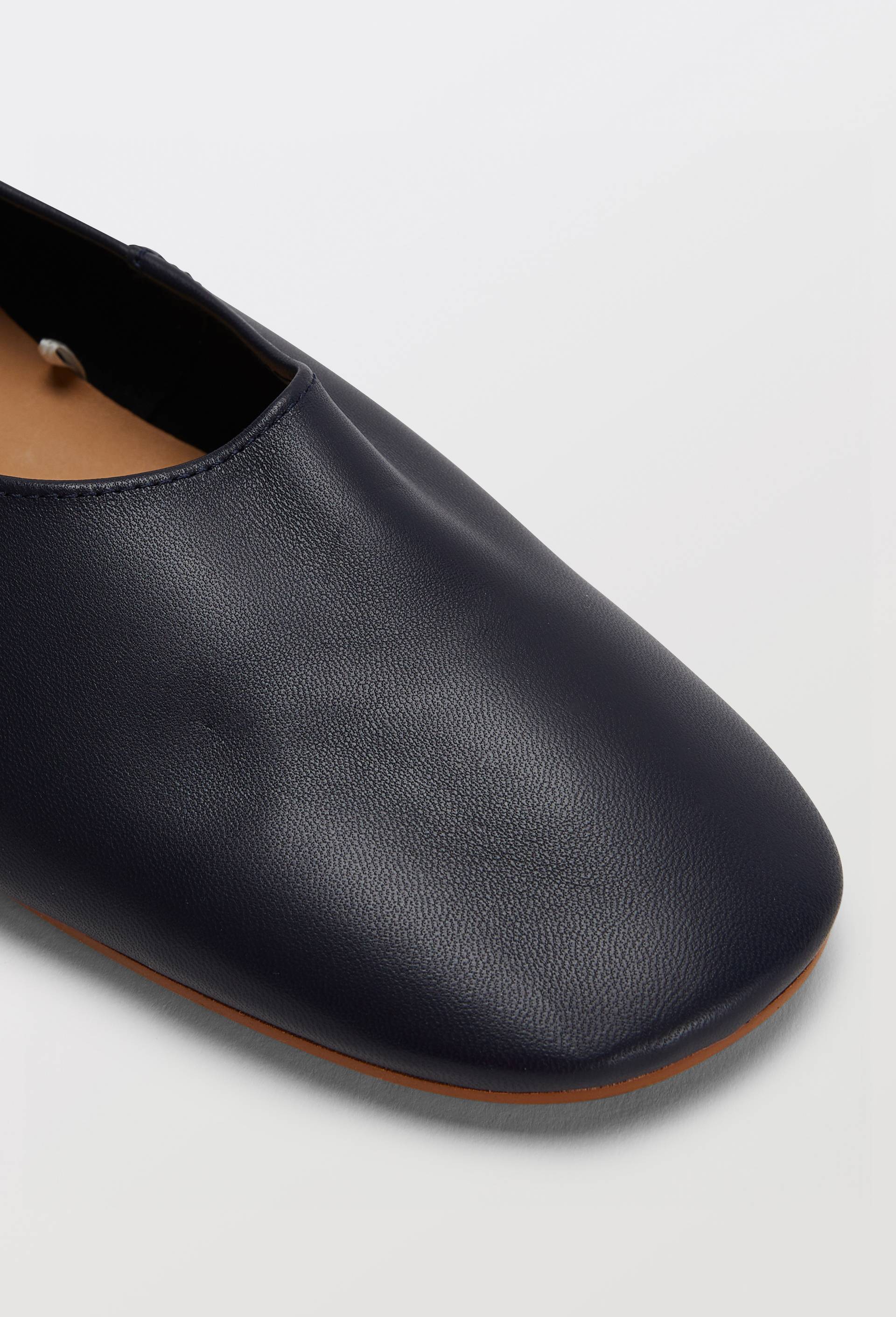 Ballerines en cuir, Bleu fonc&eacute;, large image number 2