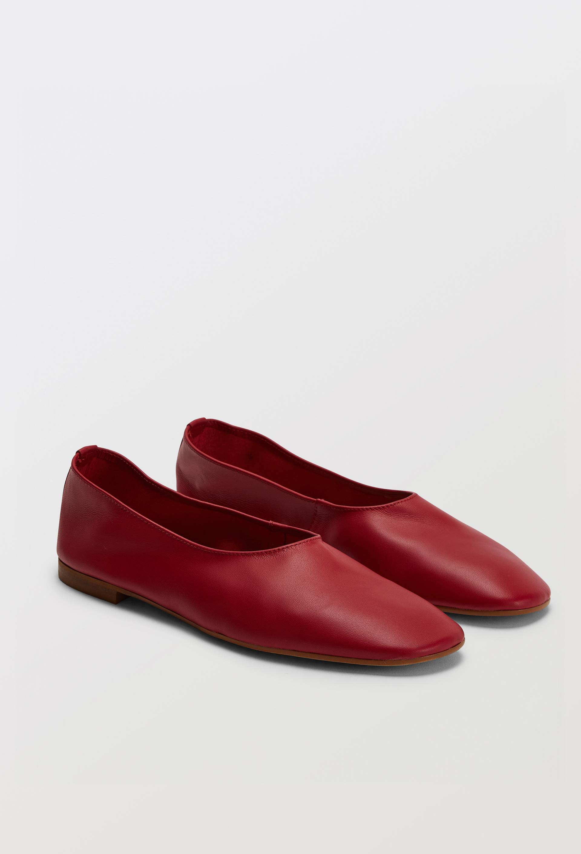 Ballerines en cuir, Rouge, large image number 0