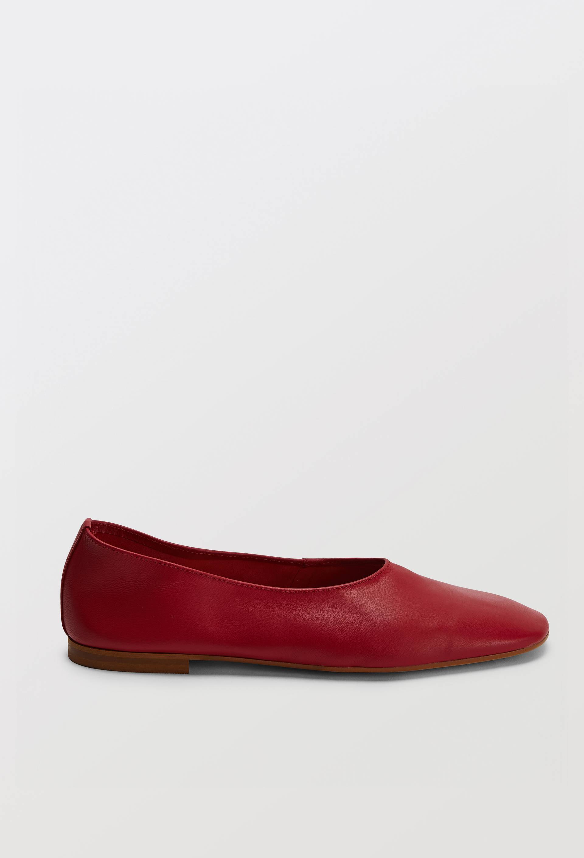 Ballerines en cuir, Rouge, large image number 1