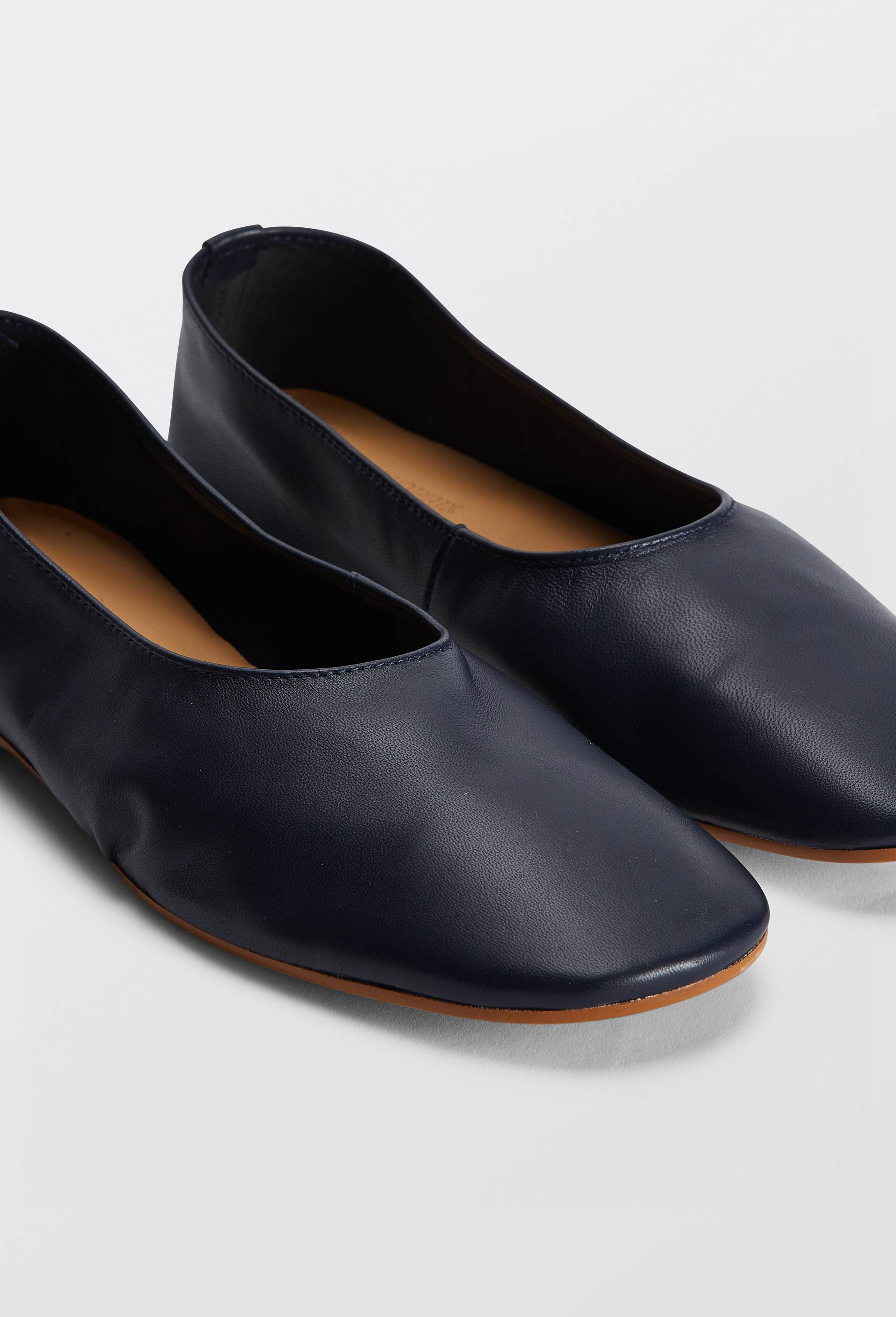 Ballerines en cuir, Bleu fonc&eacute;, large image number 2