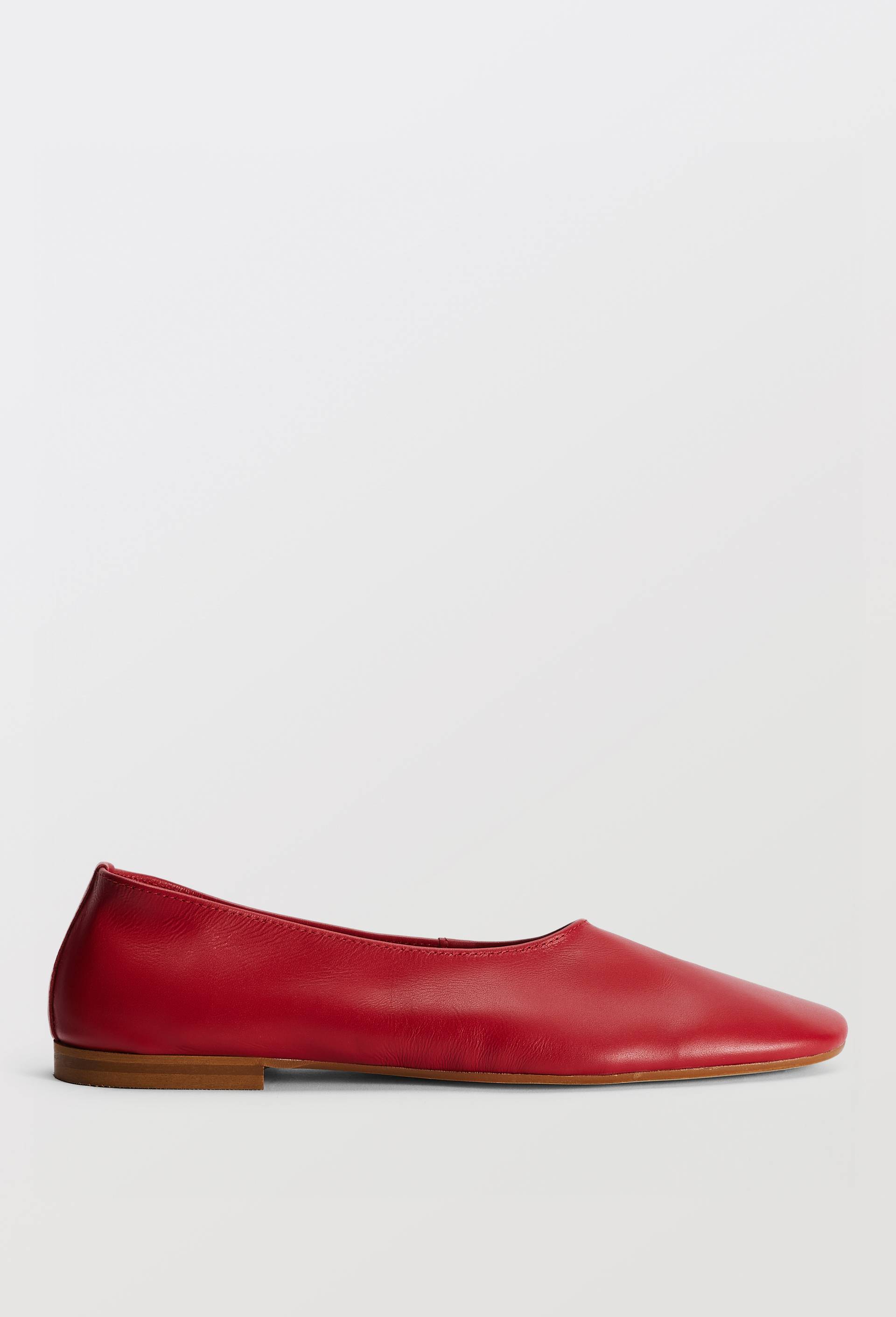 Ballerines en cuir, Rouge, large image number 1