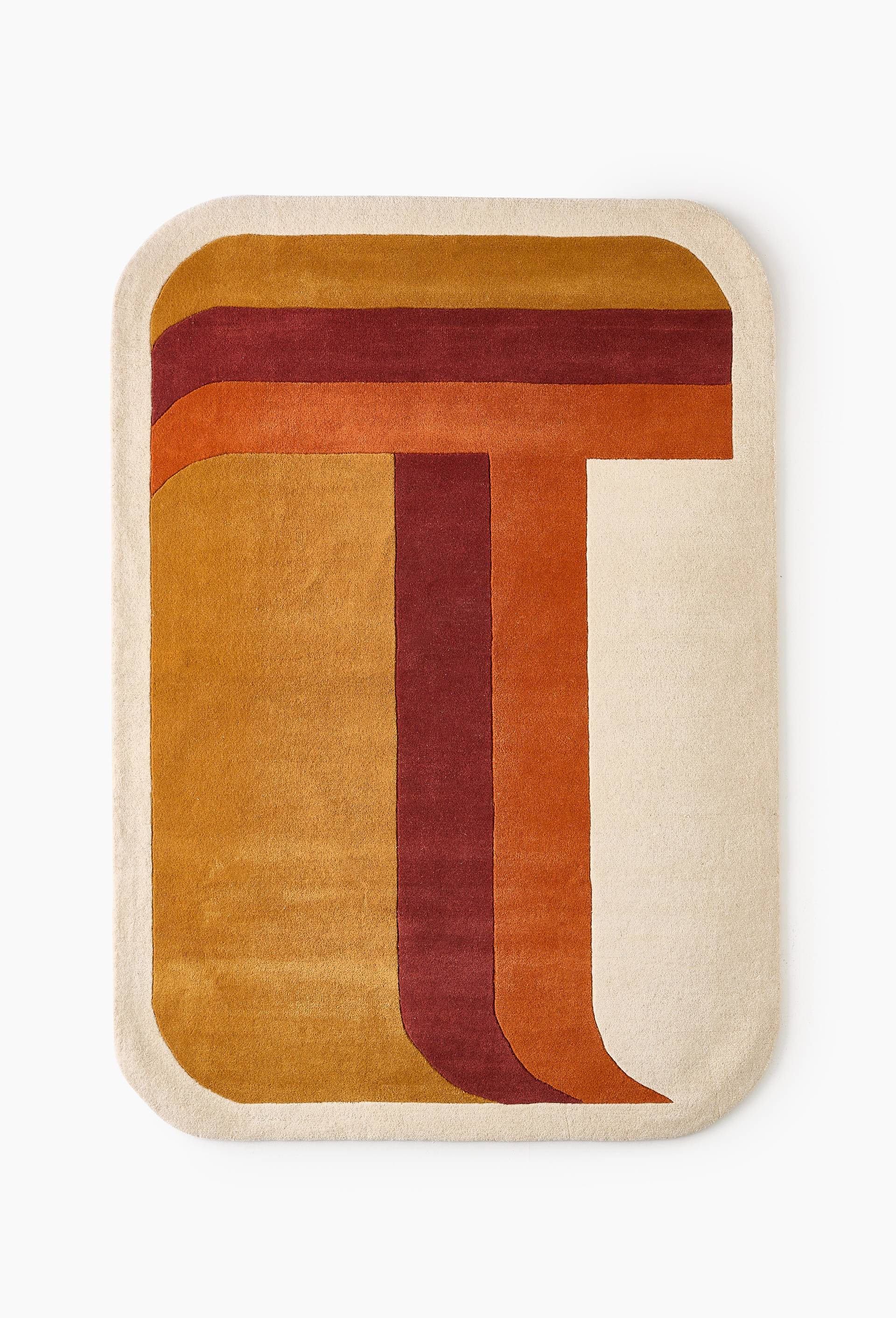 Tapis tuft&eacute; ovale, 100% laine, Brun, large image number 0