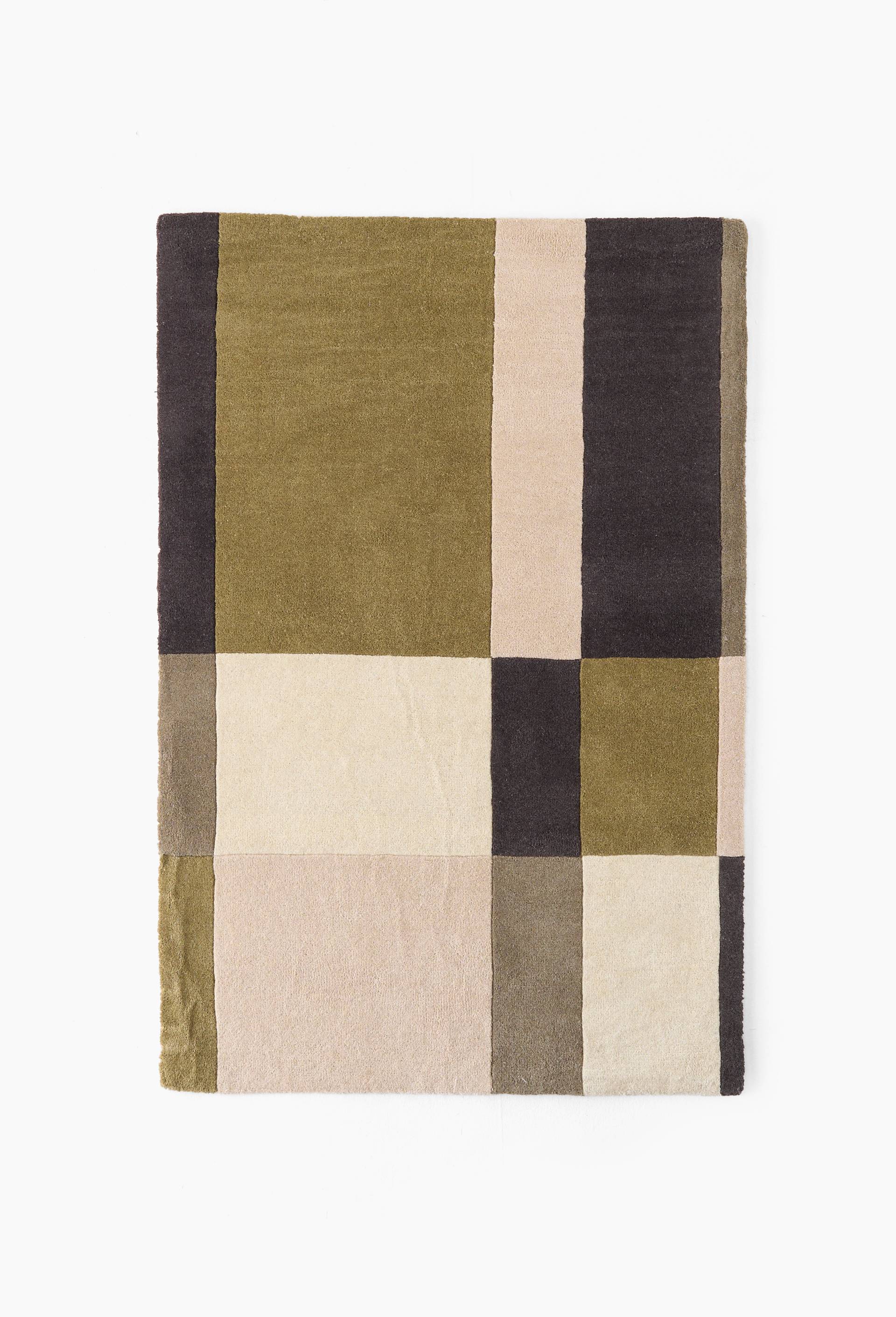 Tapis tuft&eacute;, 120x180cm, laine, Vert fonc&eacute;, large image number 0