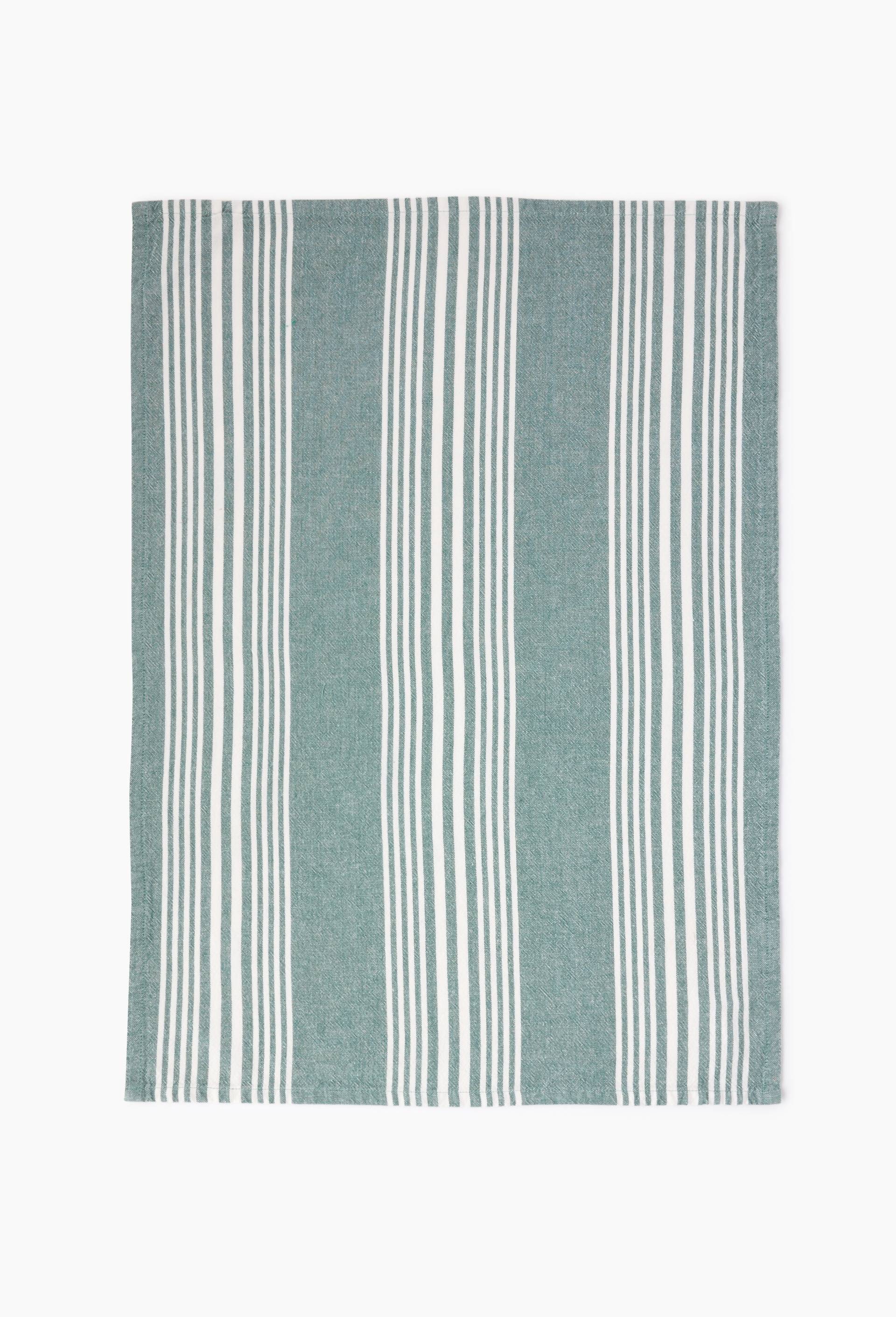 Torchon en coton lav&eacute;, 50x70cm, coton lav&eacute;, Vert clair, large image number 1.0