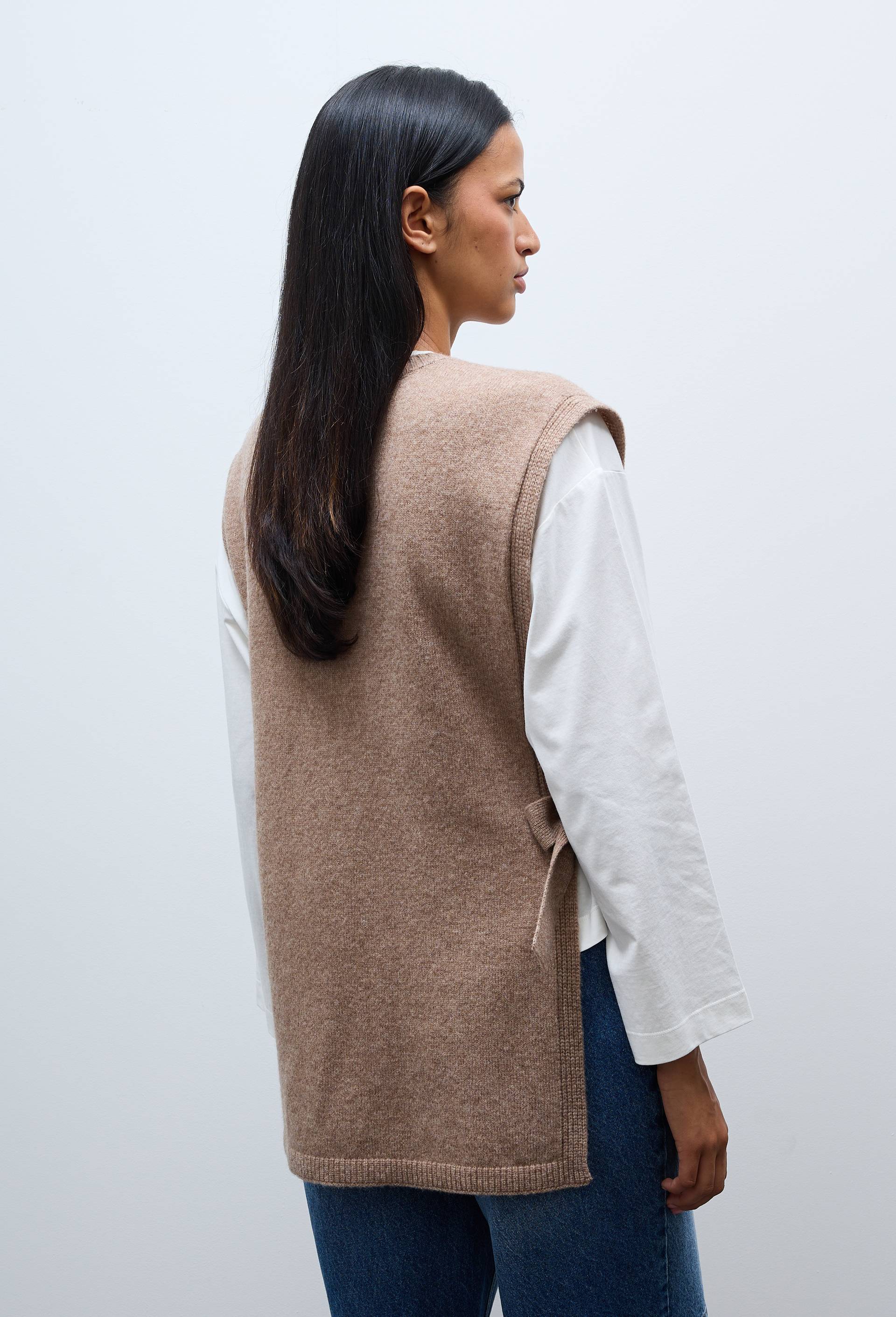 Poncho en laine, Beige fonc&eacute;, large image number 1