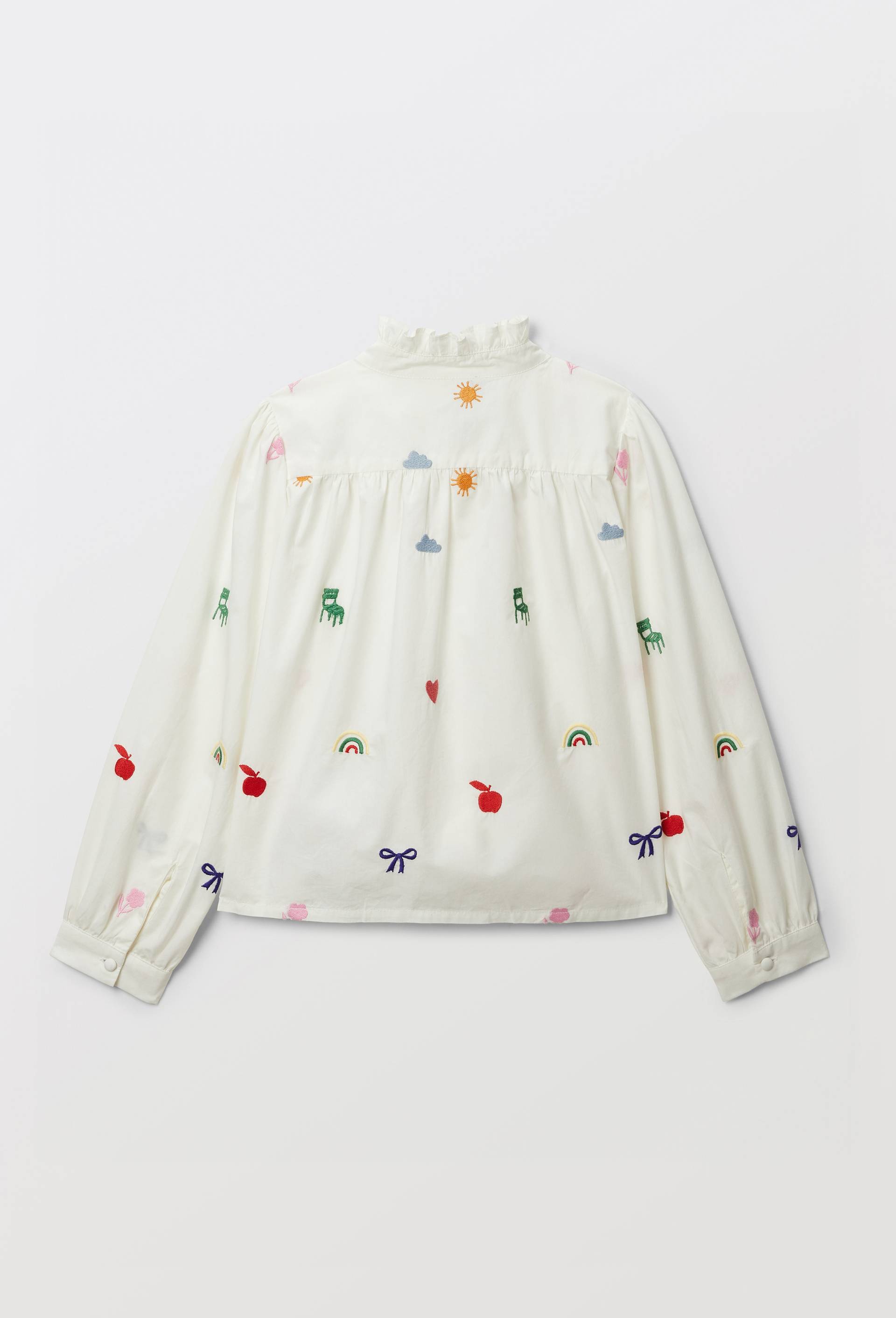Blouse brod&eacute;e, Ecru, large image number 2