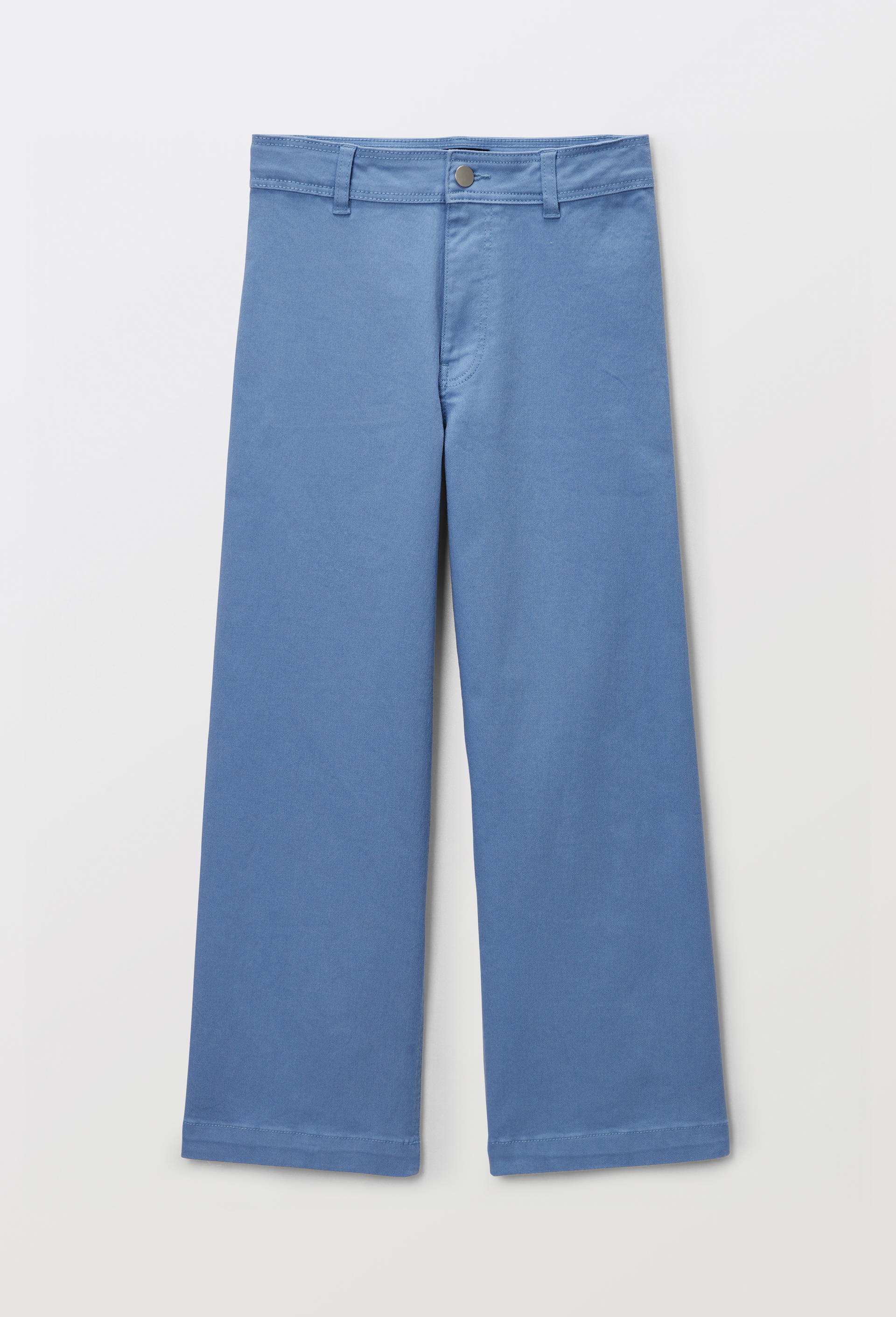 Pantalon large en coton, Bleu, large image number 1.0