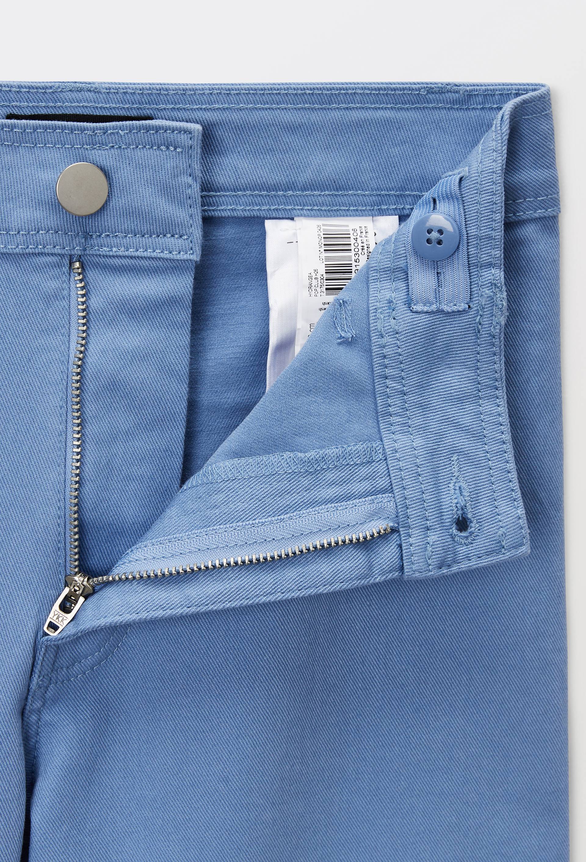 Pantalon large en coton, Bleu, large image number 3