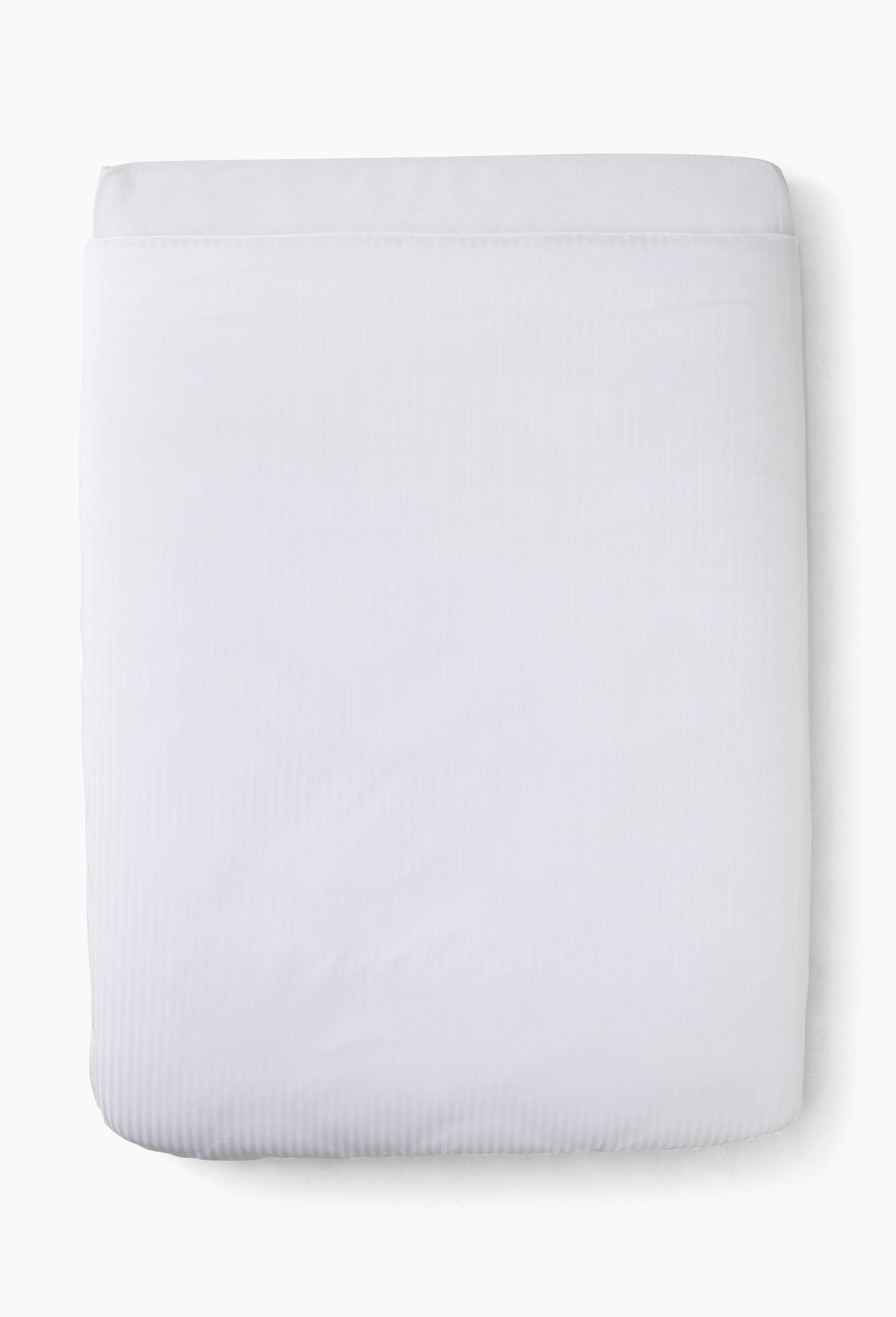 Housse de couette, satin de coton bio, Blanc, large image number 1
