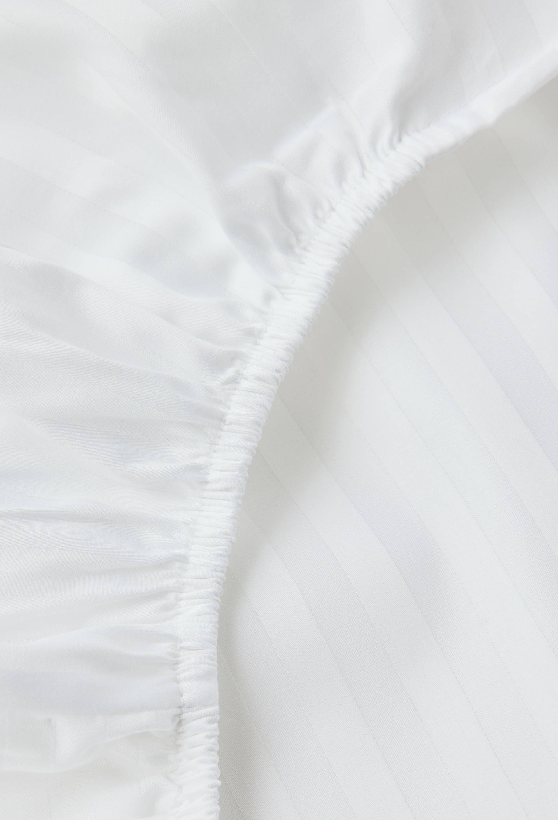 Drap housse, satin de coton bio, Blanc, large image number 1