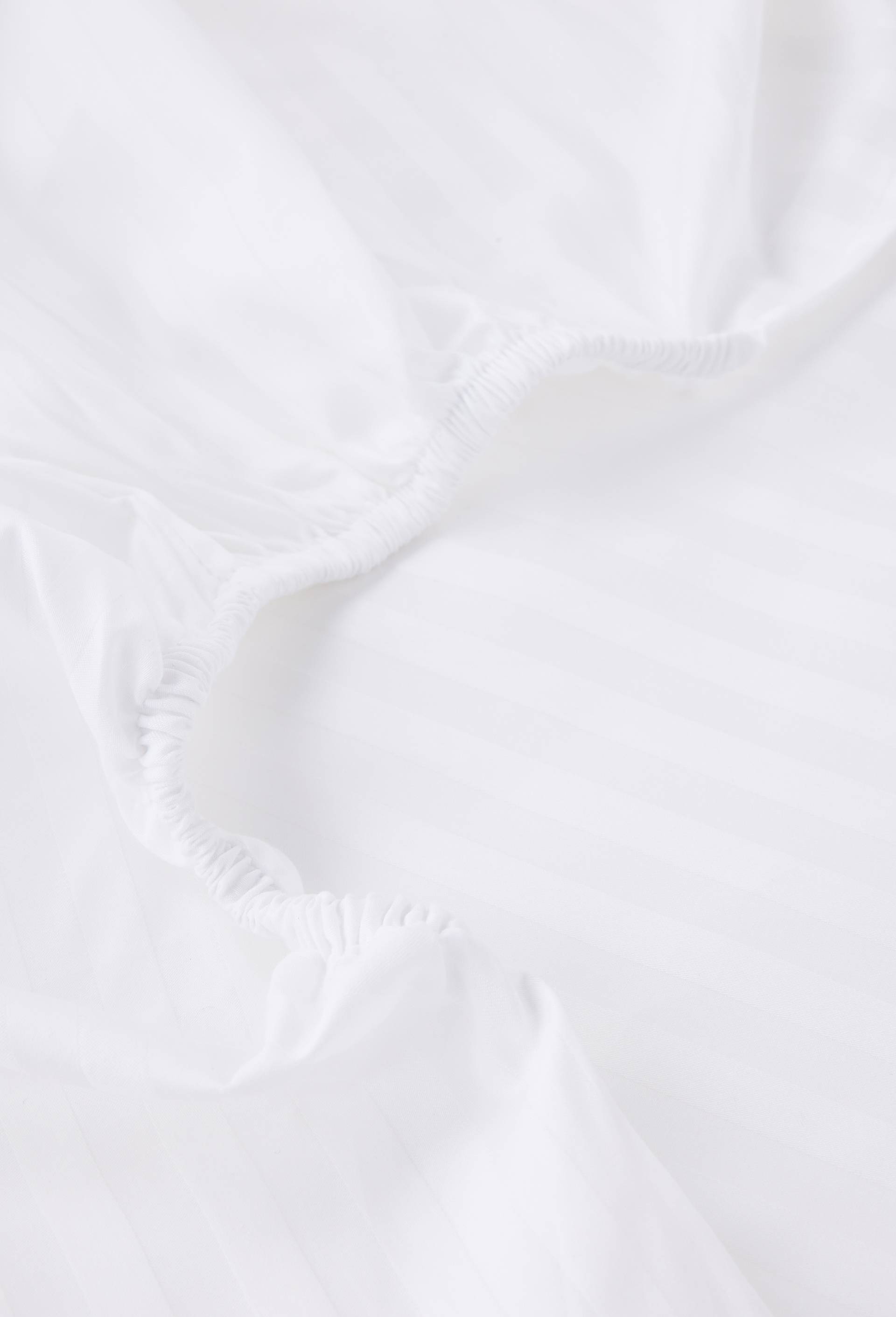 Drap housse, satin de coton bio, Blanc, large image number 1