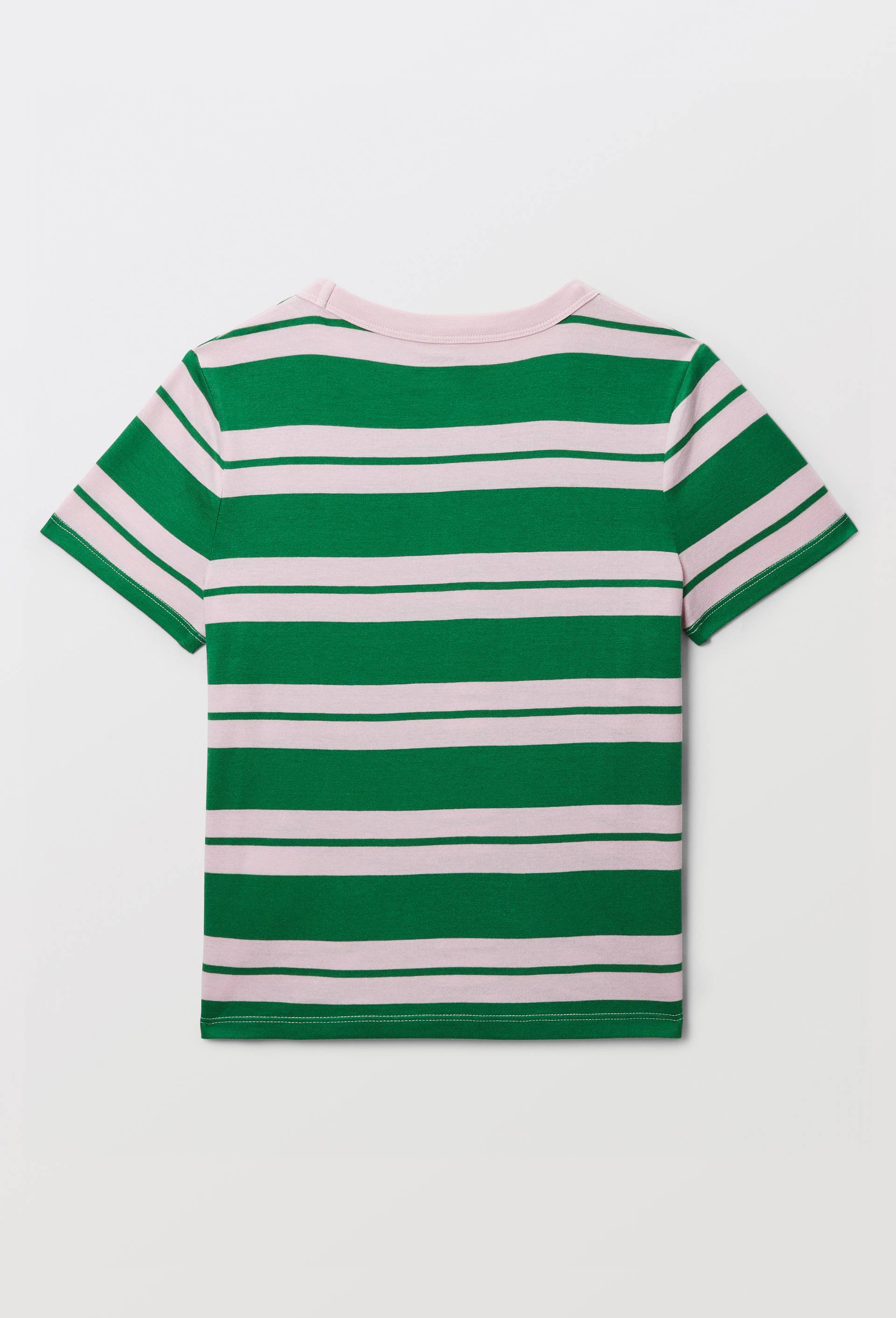 T-shirt ray&eacute;, Vert, large image number 4