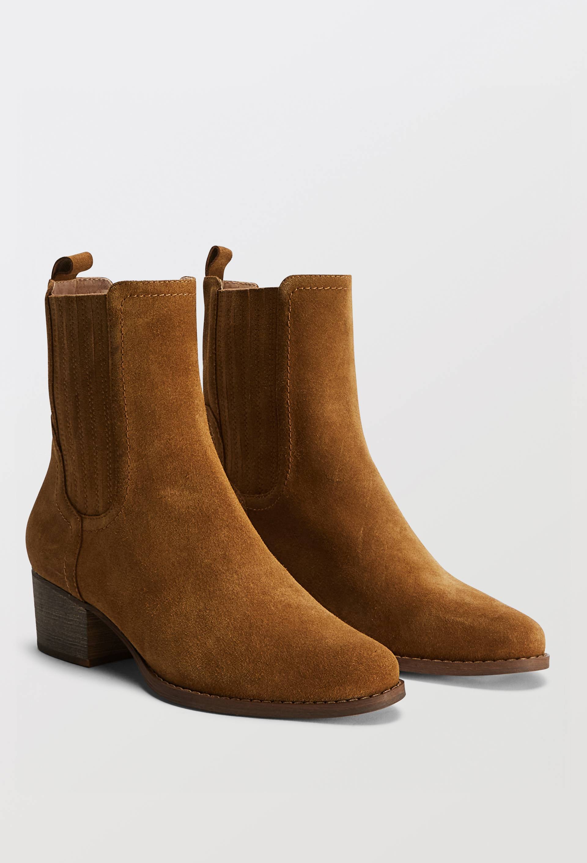 Bottines en cuir, Beige, large image number 0.0