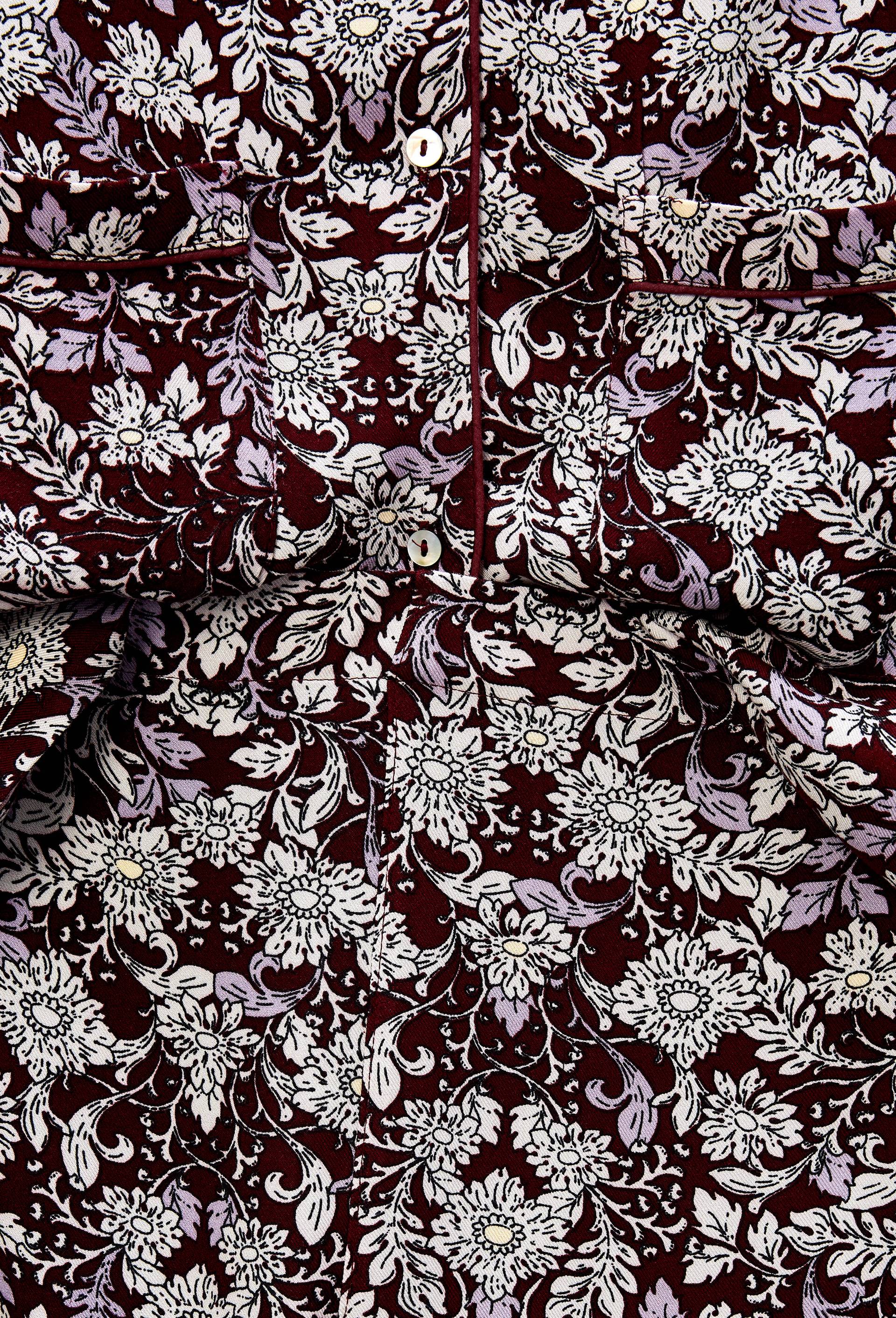 Pyjama en viscose imprim&eacute;e, Rouge fonc&eacute;, large image number 3