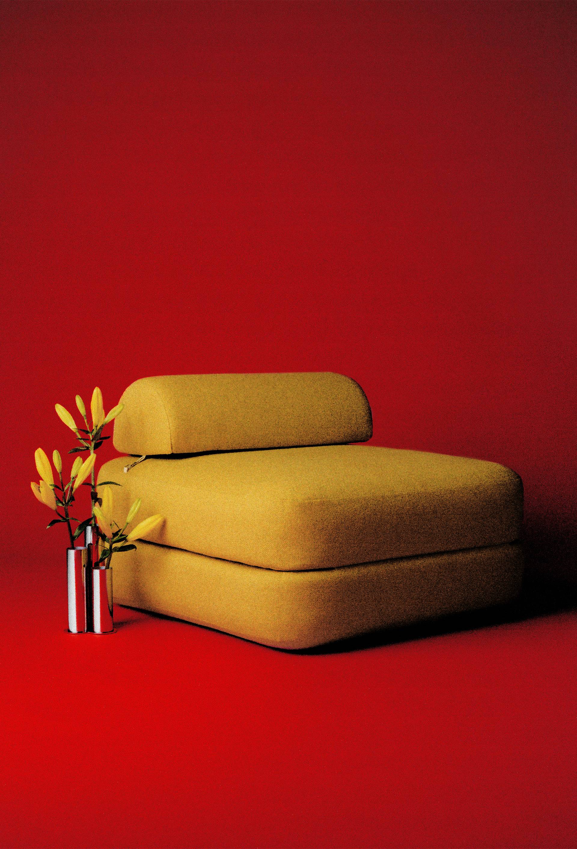 EXCLU WEB - Chauffeuse, 90x80x60 cm - HALL HAUS x MONOPRIX, Jaune, large image number 0