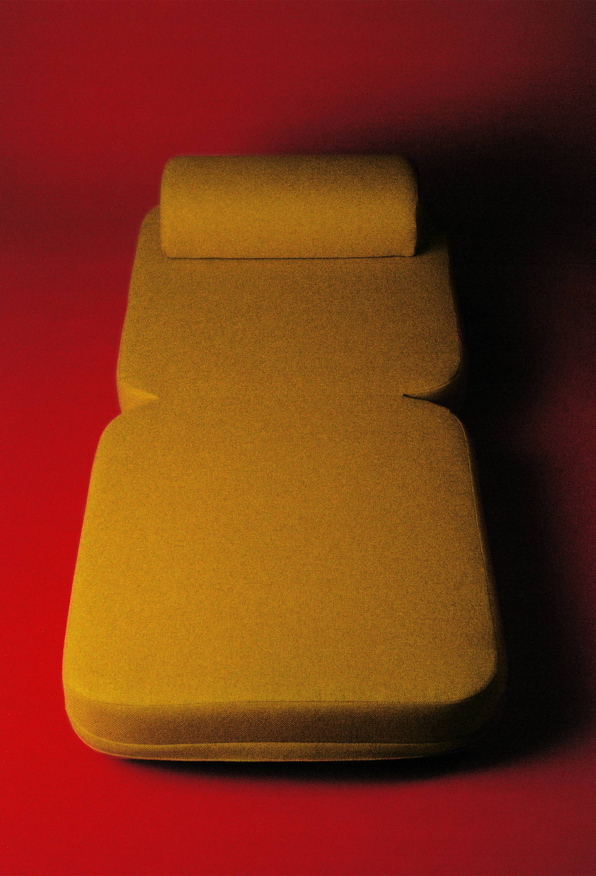 EXCLU WEB - Chauffeuse, 90x80x60 cm - HALL HAUS x MONOPRIX, Jaune, large image number 1.0