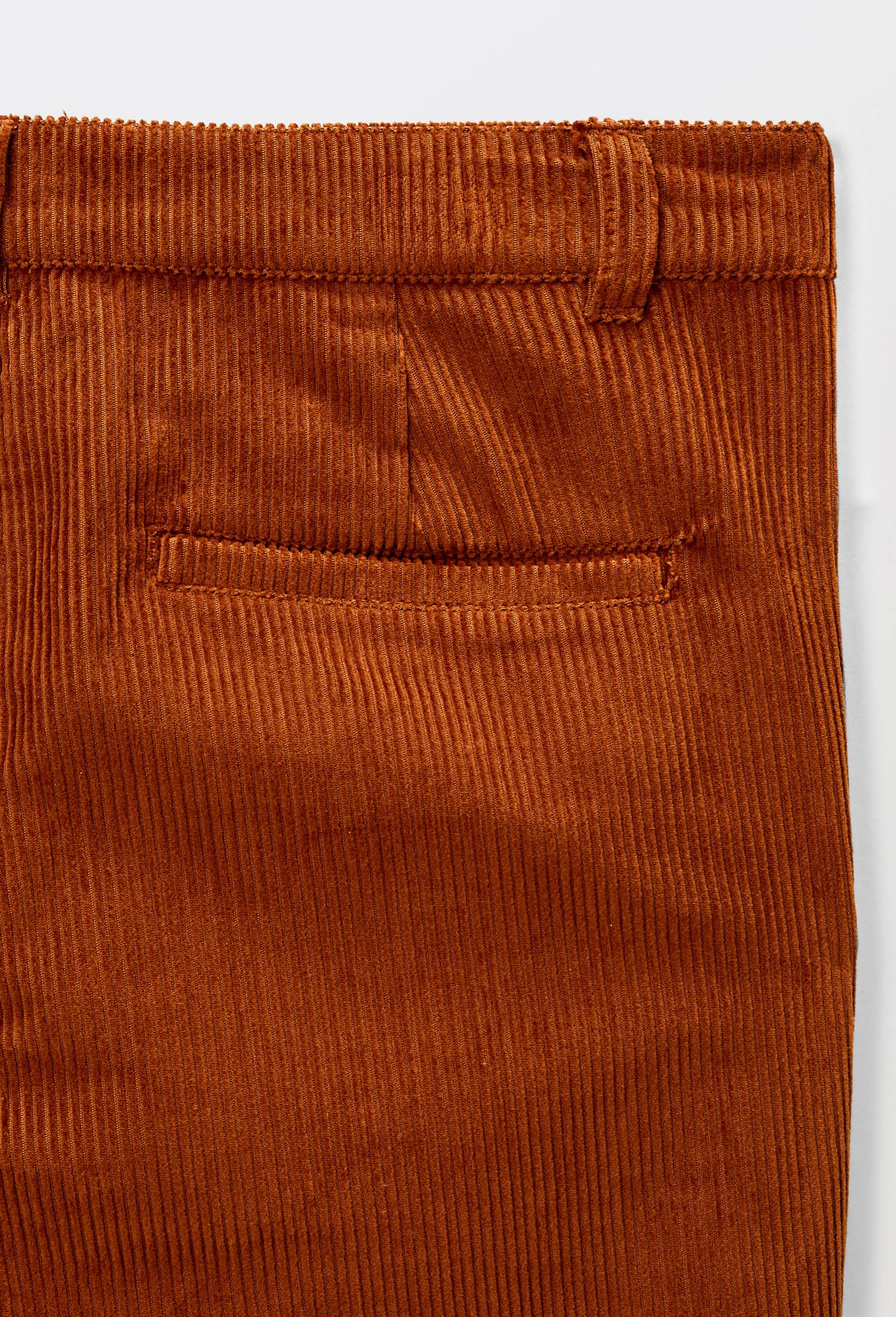 Pantalon en velours droit en coton BIO GOTS, Brun, large image number 4