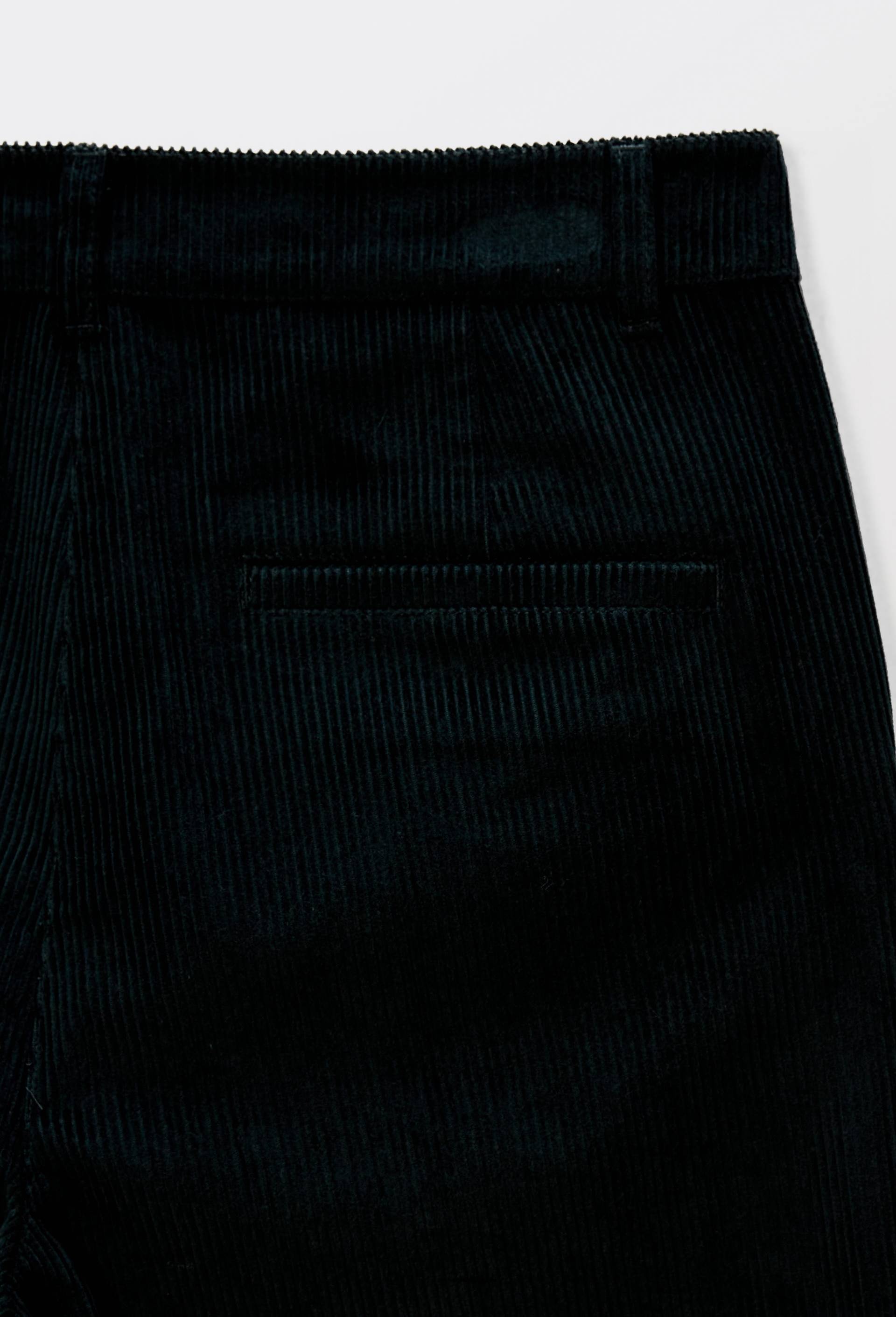 Pantalon en velours droit en coton BIO GOTS, Vert fonc&eacute;, large image number 4