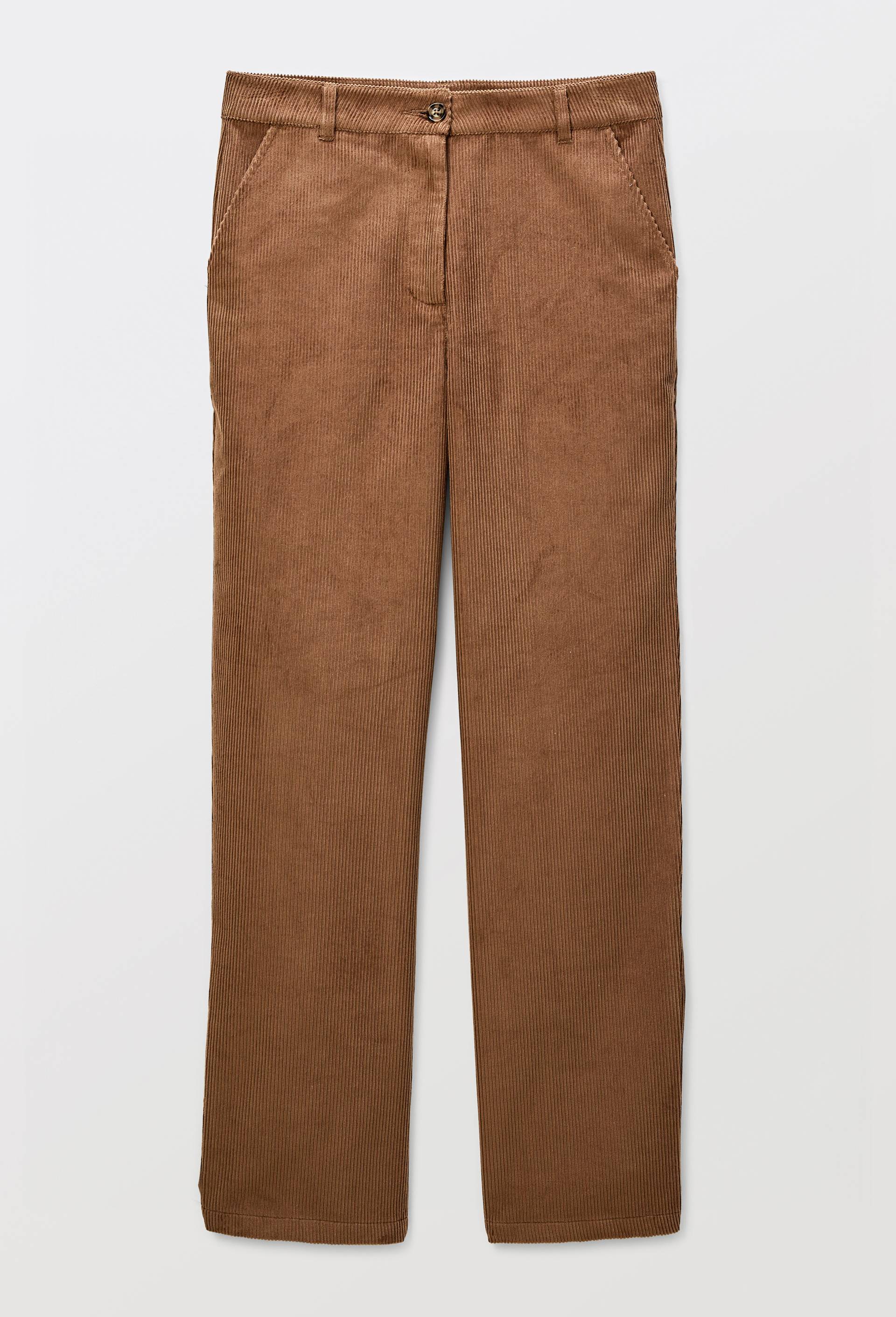 Pantalon en velours droit en coton BIO GOTS, Beige, large image number 2