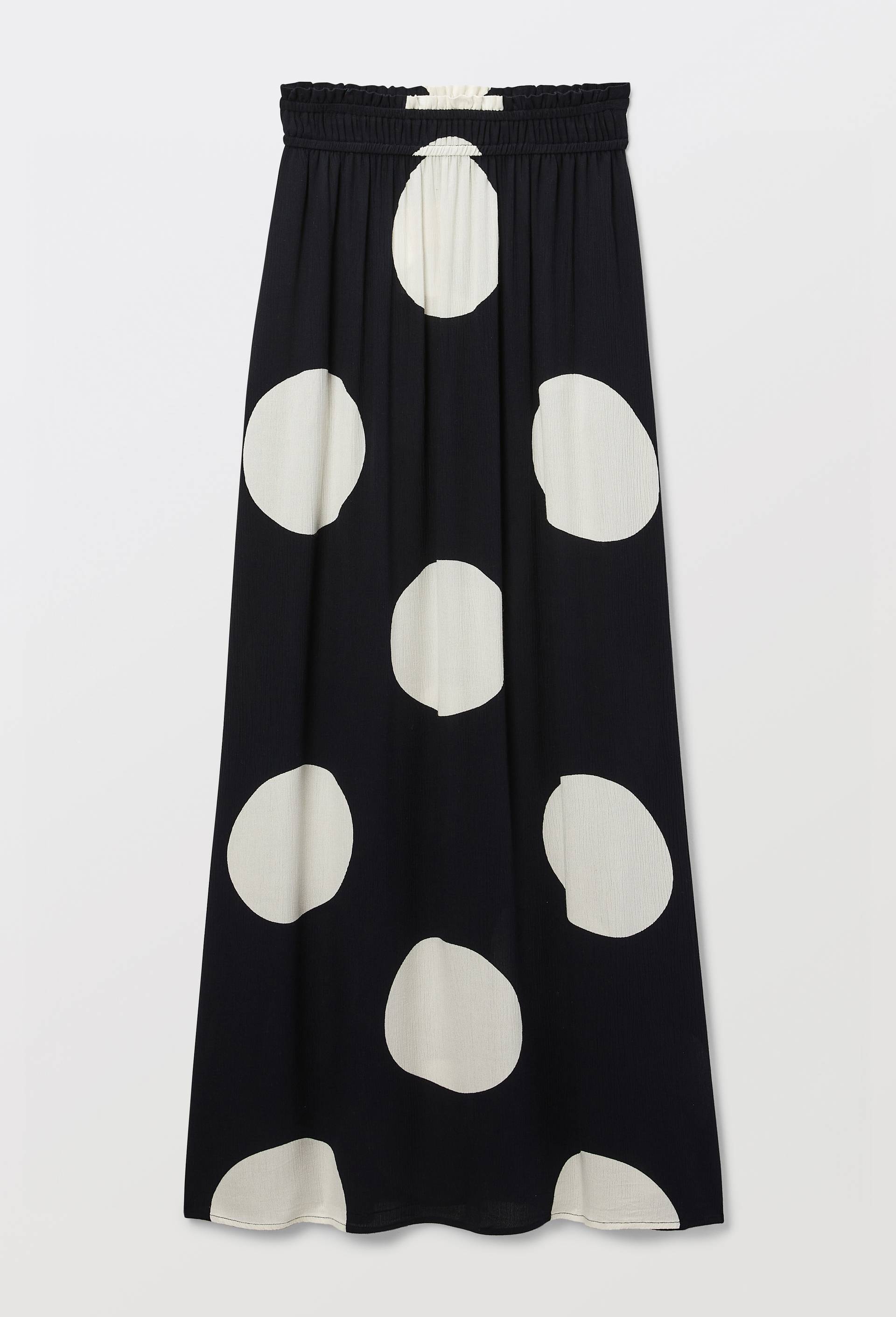Jupe de plage imprim&eacute; pois, Noir, large image number 2.0