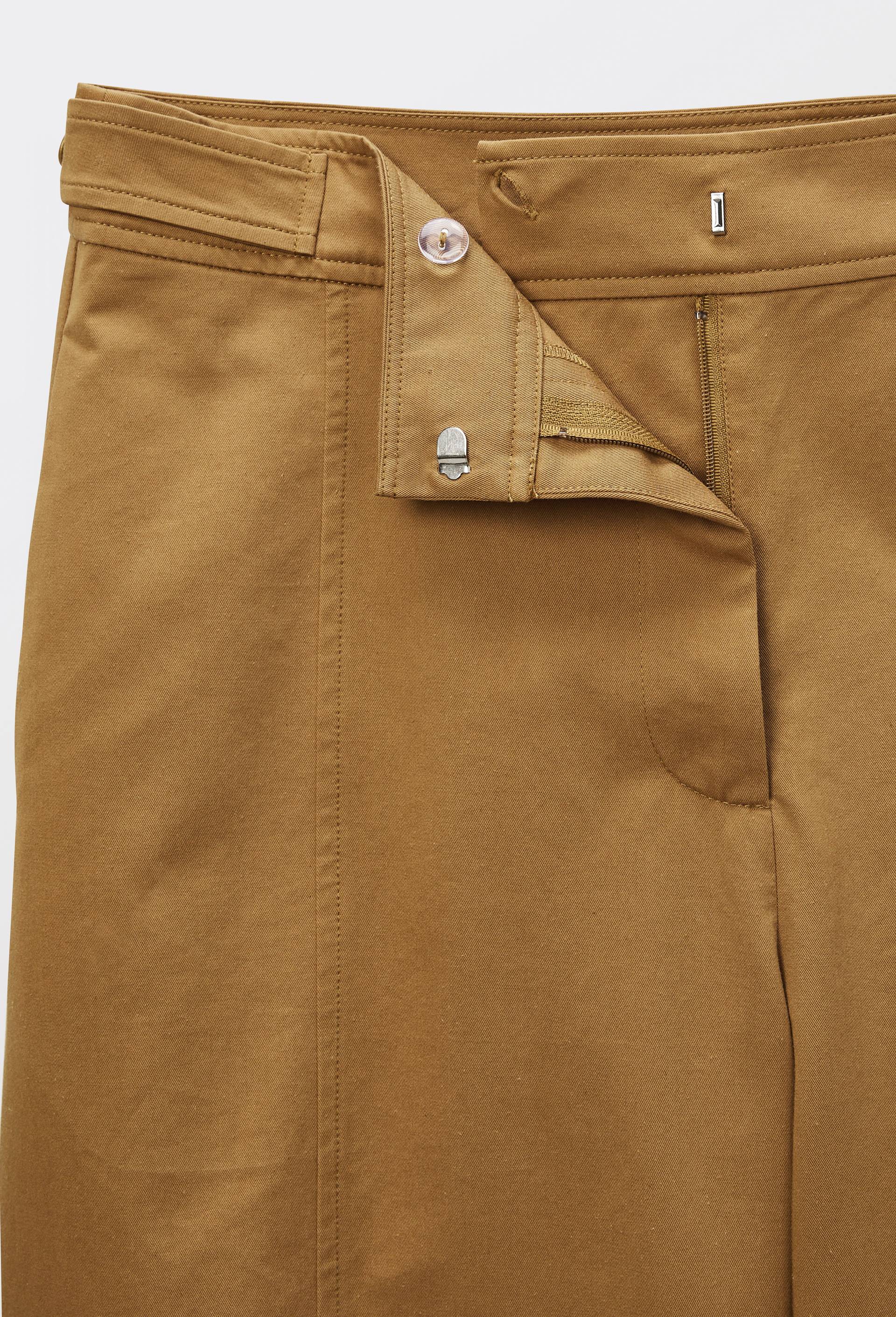 Pantalon barrel en coton avec poches c&ocirc;t&eacute;s, Beige, large image number 3