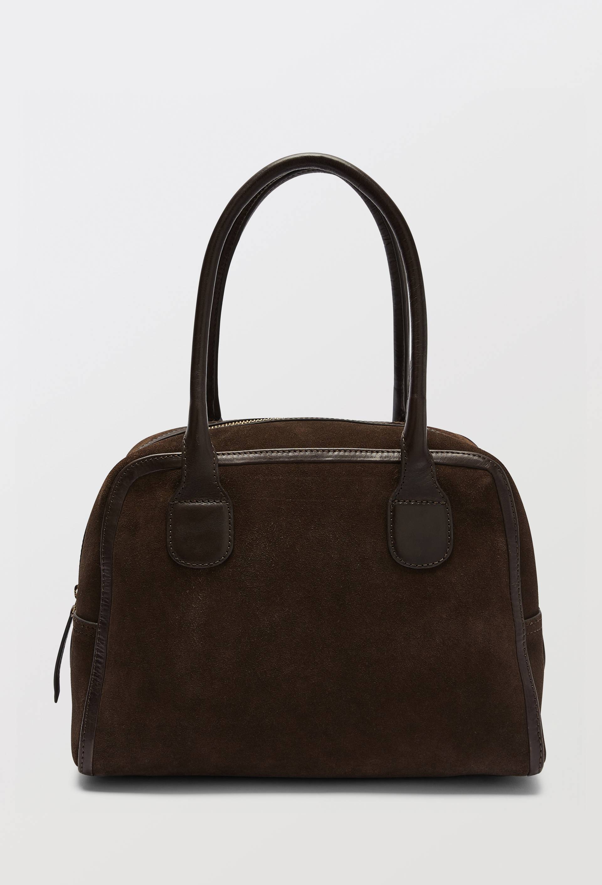 Sac port&eacute; &eacute;paule en cuir, Brun, large image number 0.0