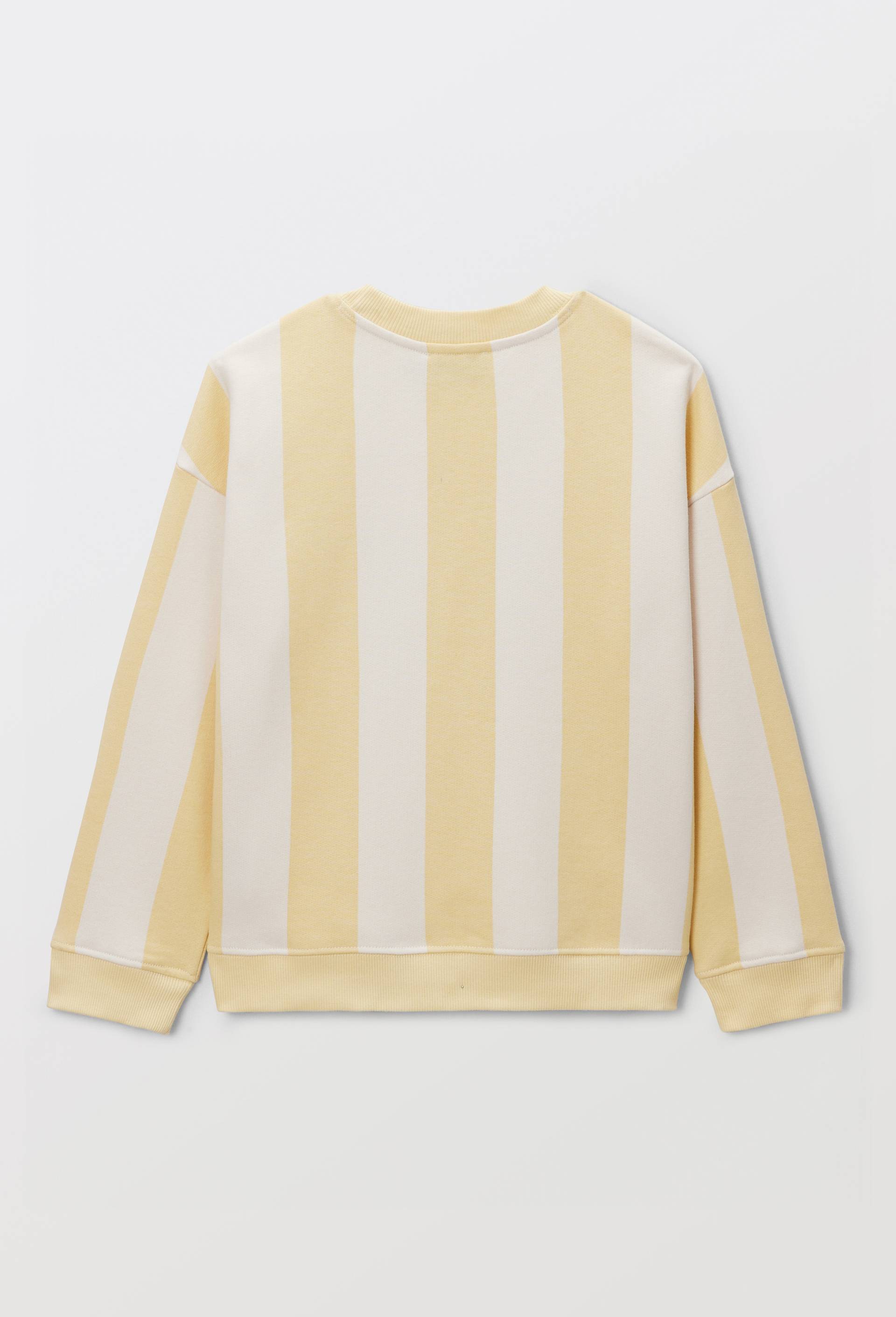 Sweat imprim&eacute; en coton BIO GOTS, Jaune, large image number 2.0