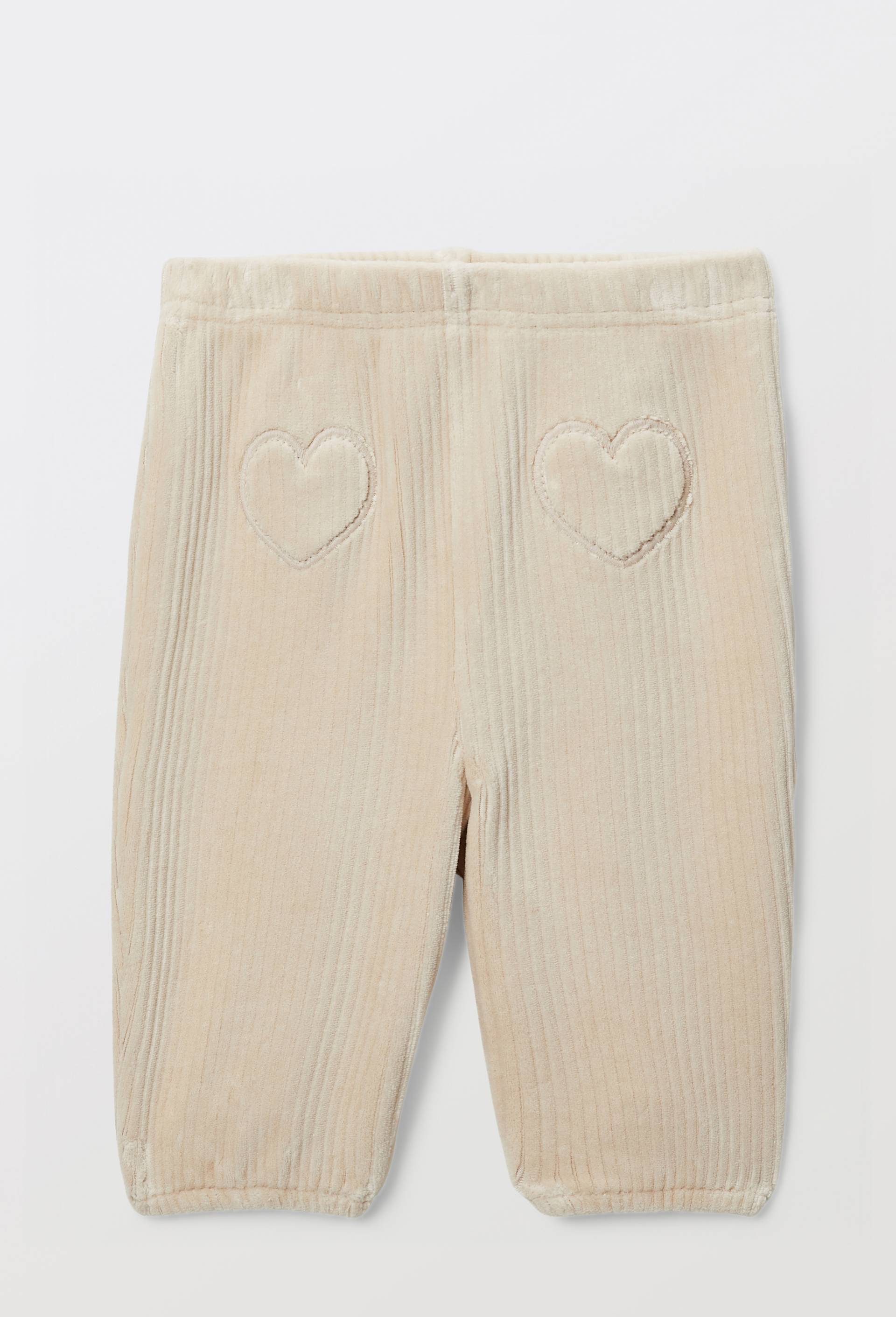 PANTALON VELOURS, Beige clair, large image number 1