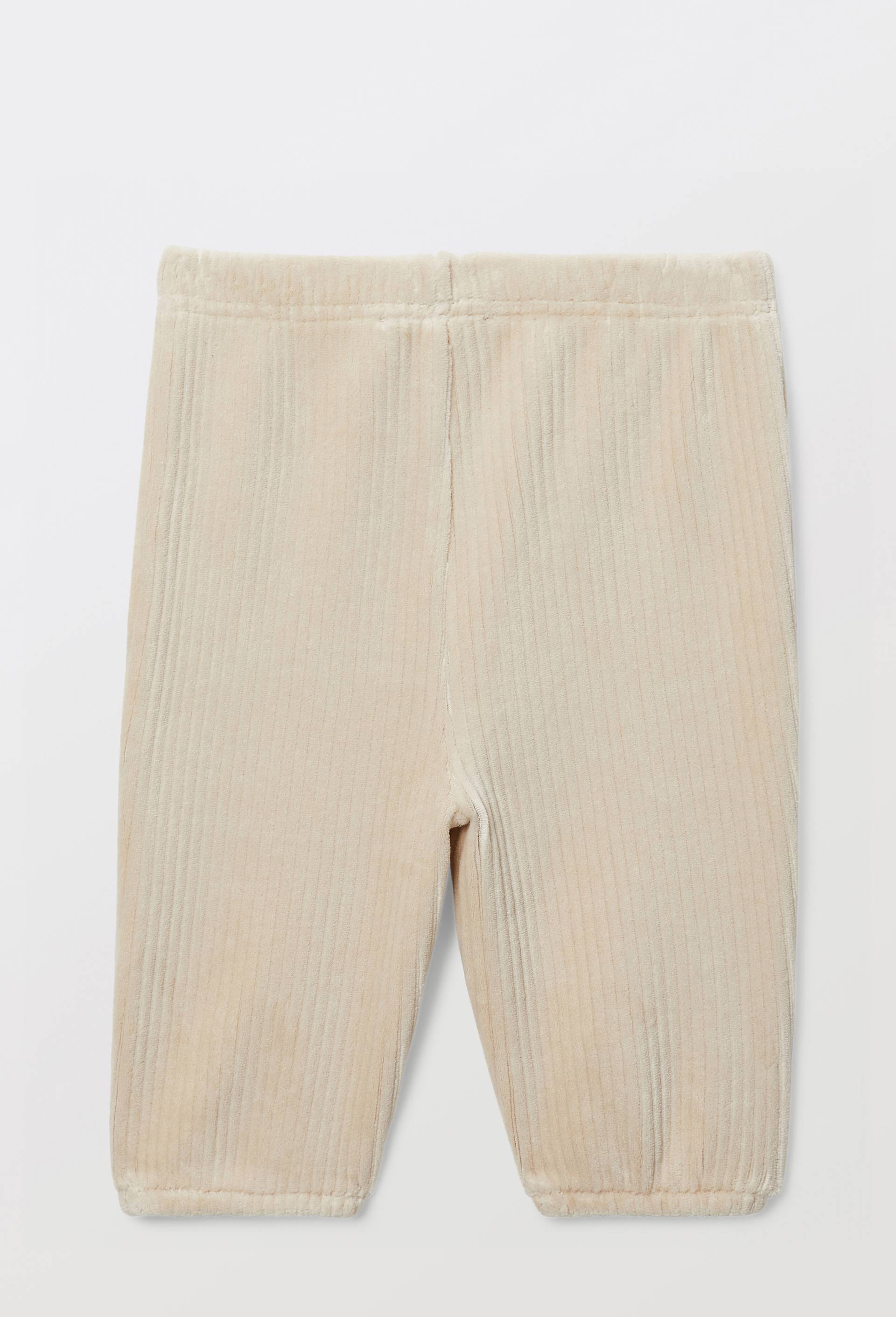 PANTALON VELOURS, Beige clair, large image number 2