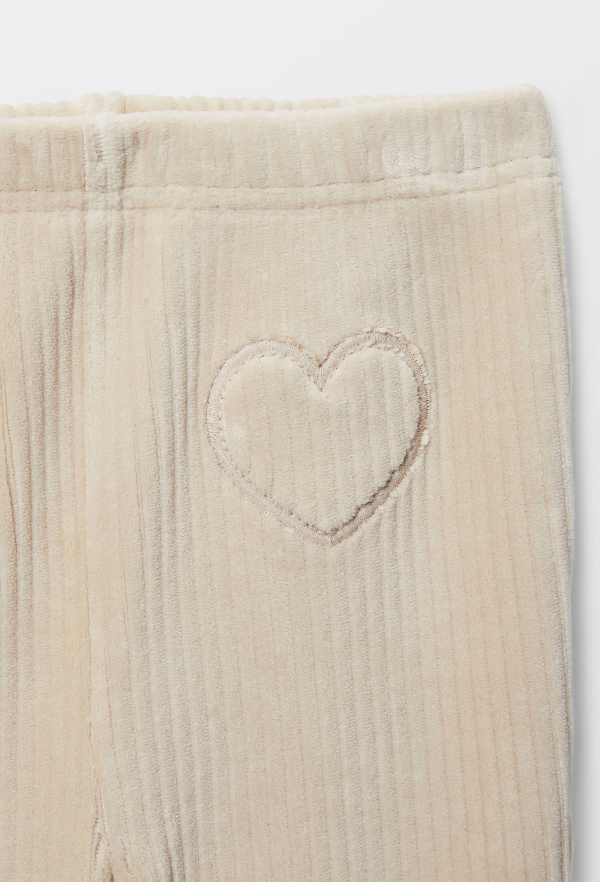 PANTALON VELOURS, Beige clair, large image number 3.0