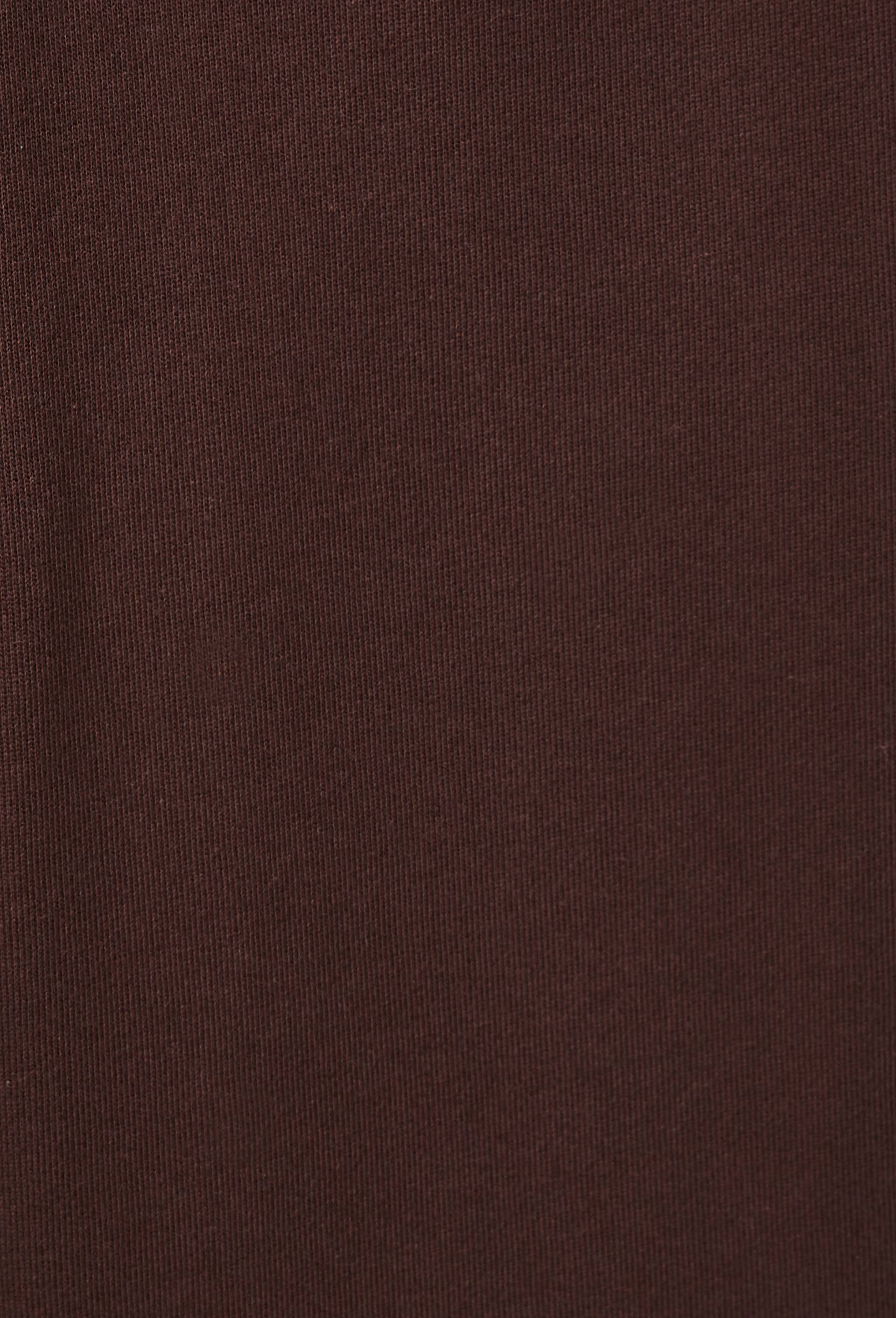Jogging cargo large en molleton uni en coton BIO GOTS, Brun fonc&eacute;, large