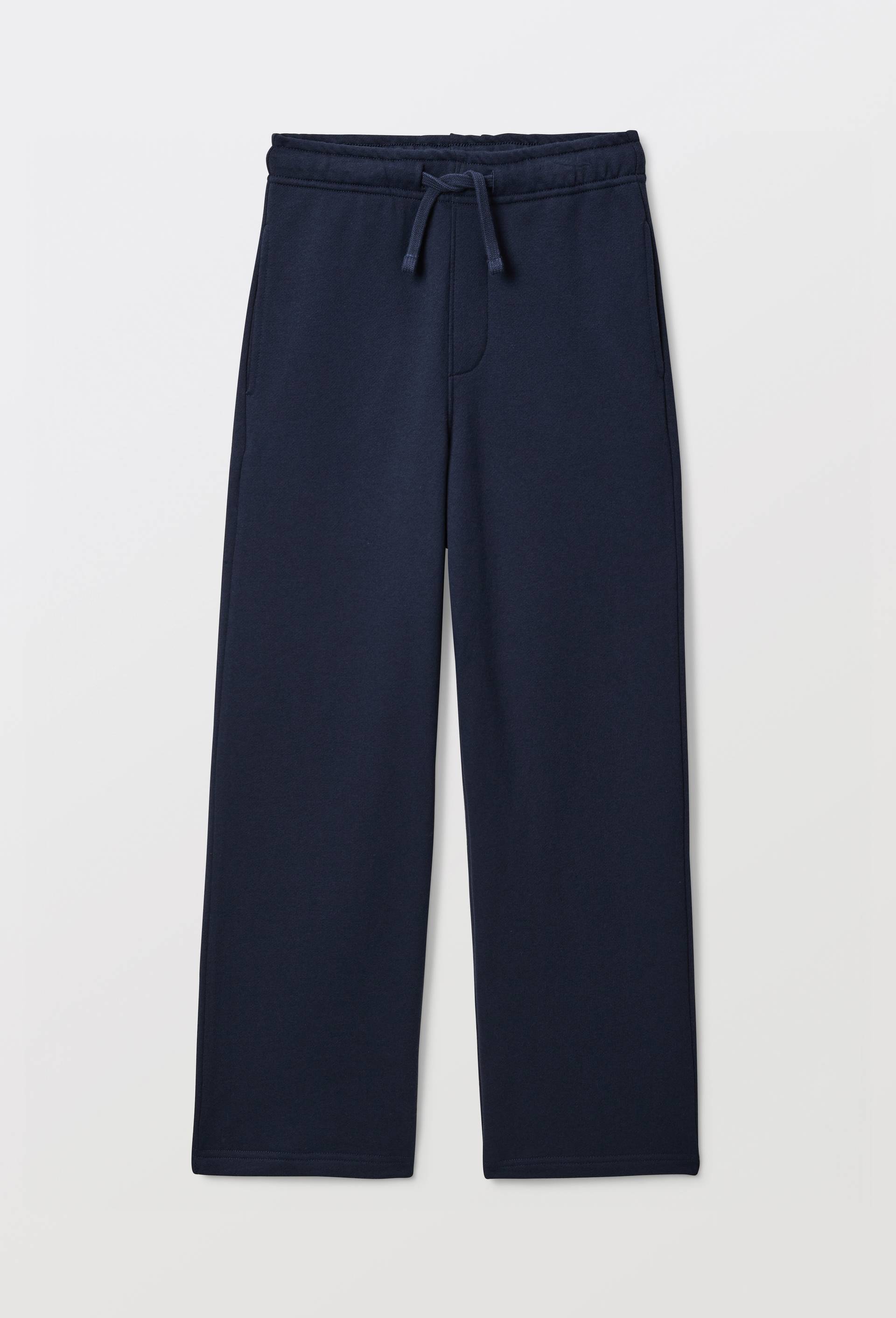 Jogging cargo large en molleton uni en coton BIO GOTS, Bleu fonc&eacute;, large image number 1